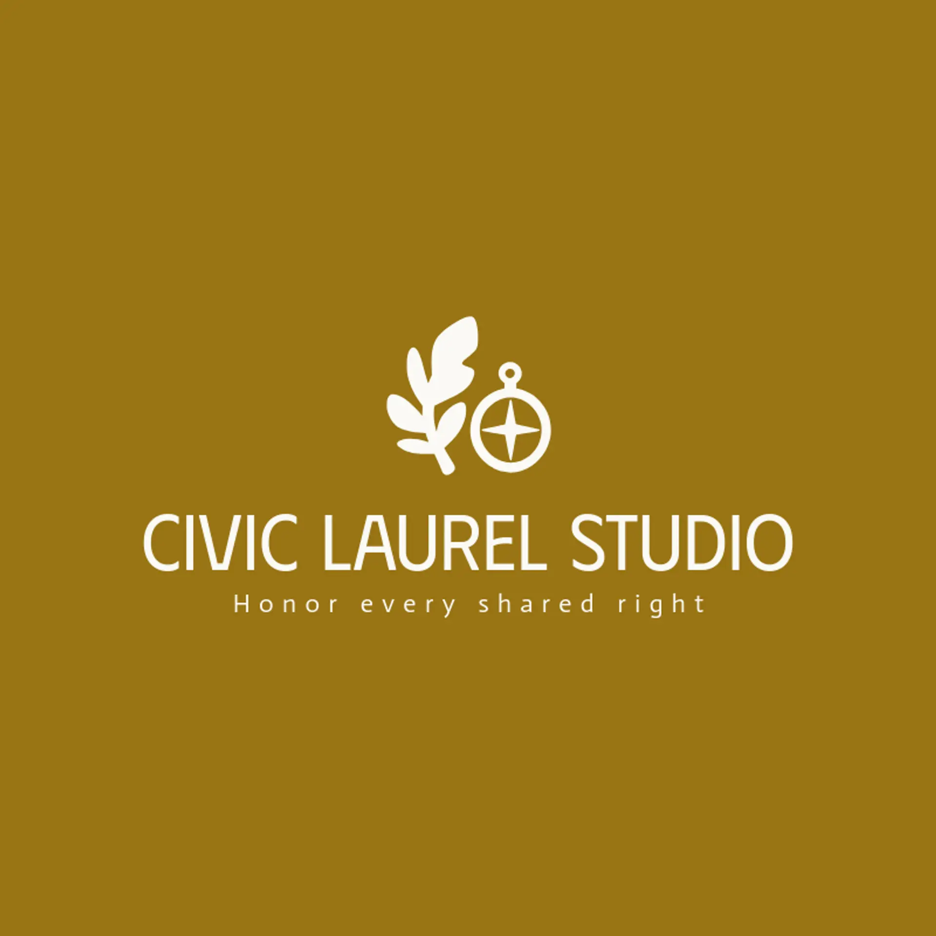 Civic Laurel Studio logo for justice