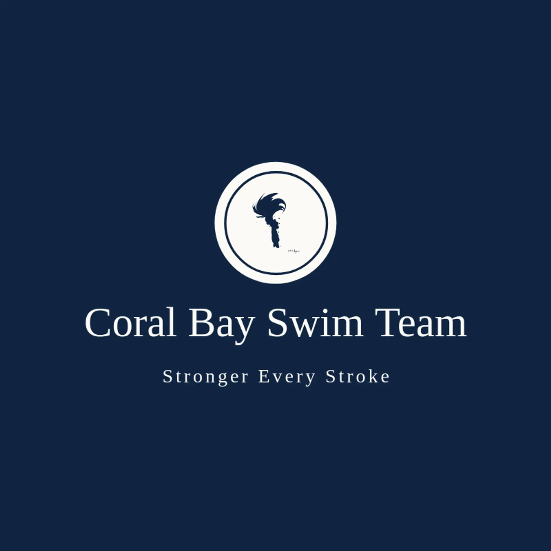Coral Bay Swim Team logo for splash