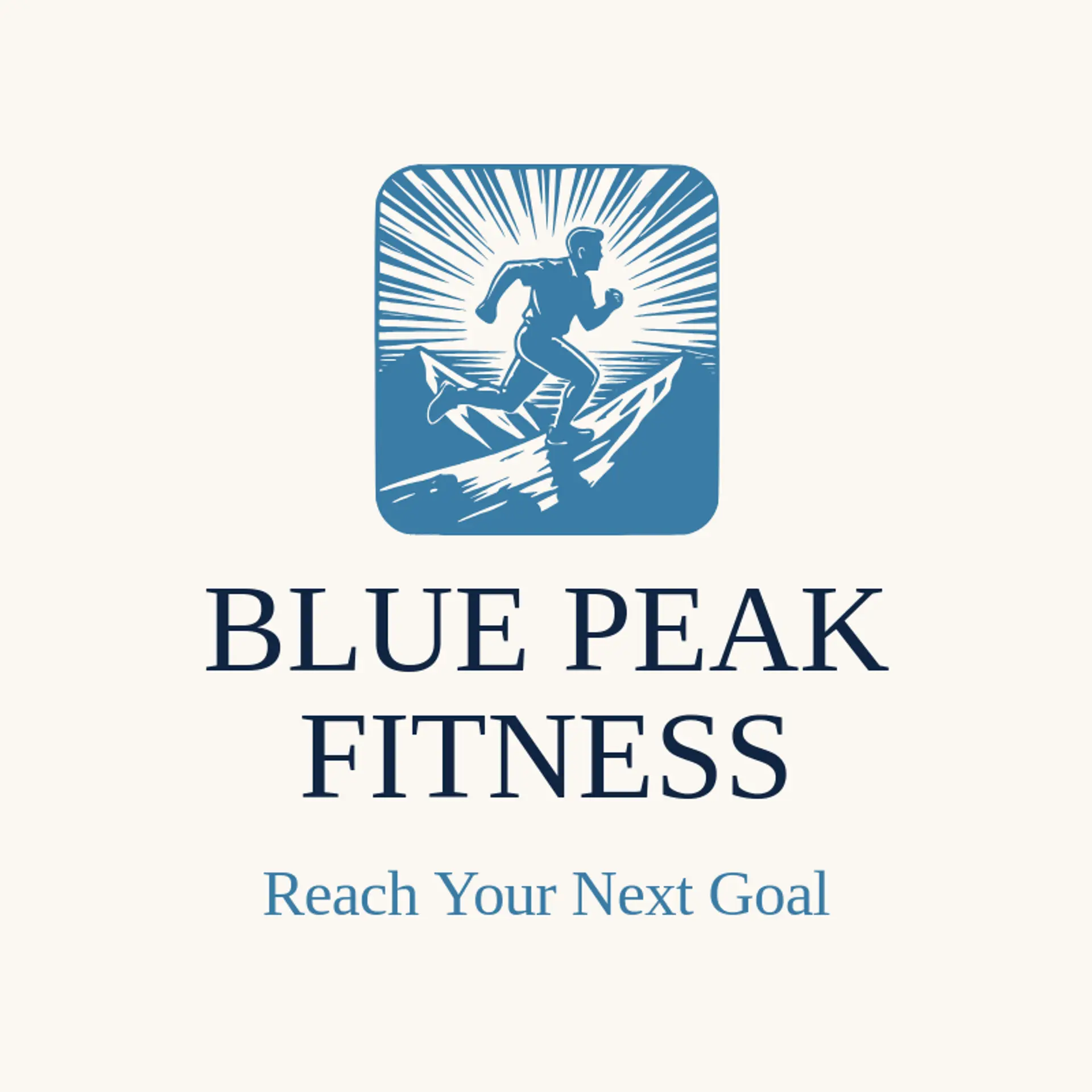 Blue Peak Fitness logo for exercise