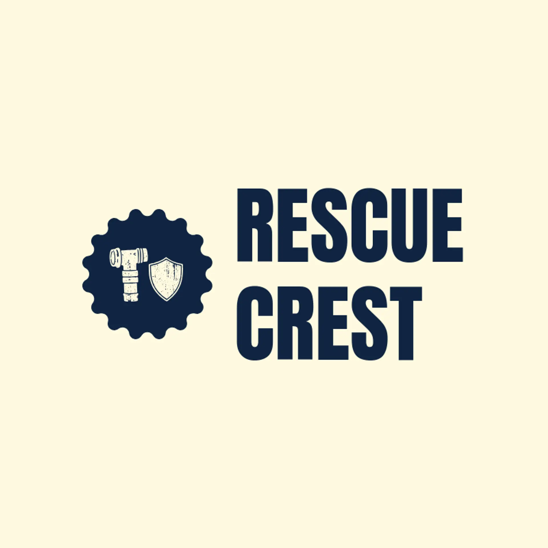 Rescue Crest logo for firefighter