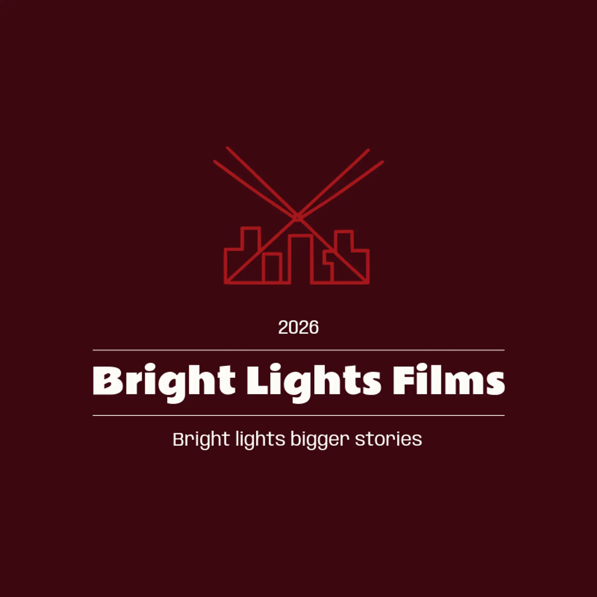 Bright Lights Films logo for movie