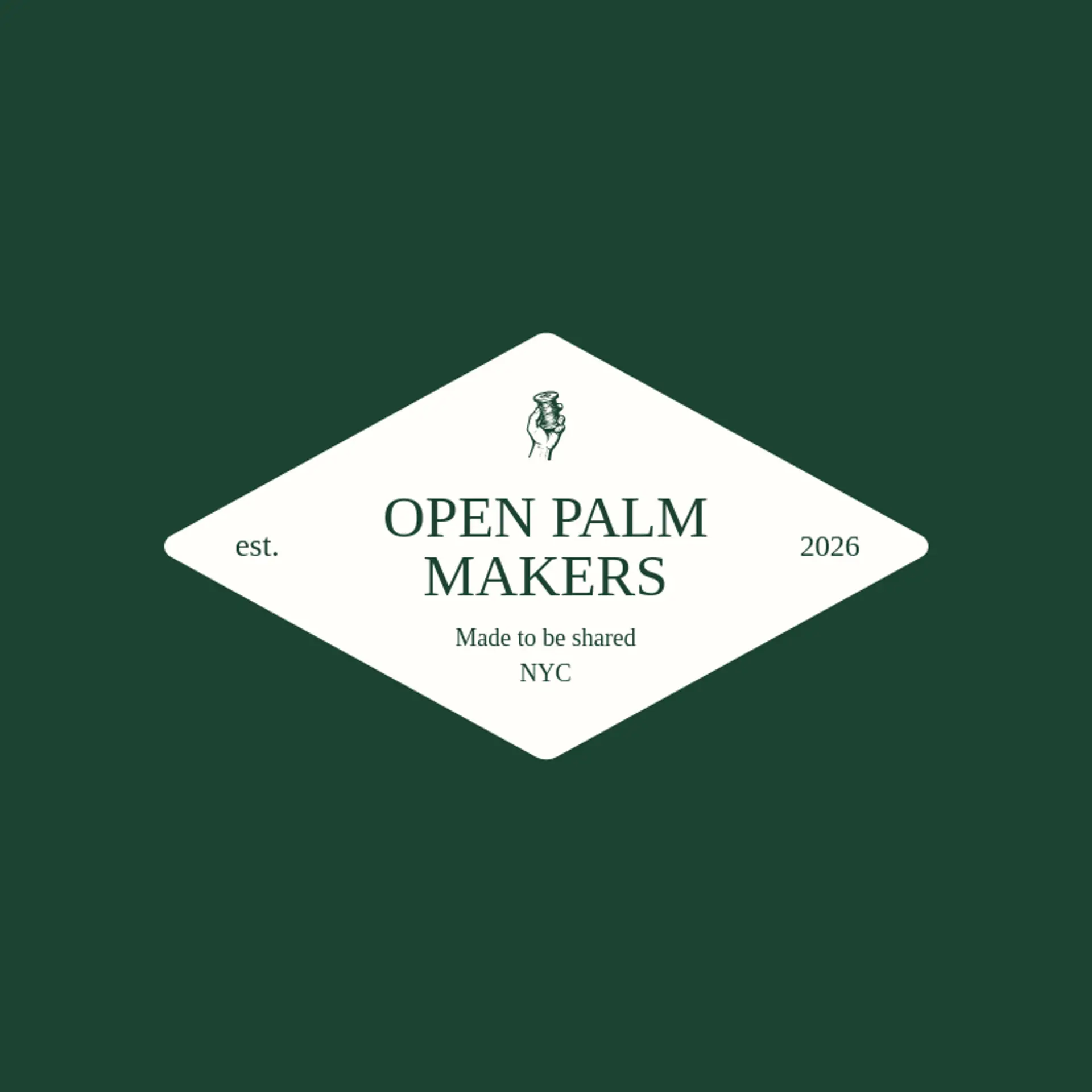 Open Palm Makers logo for handmade