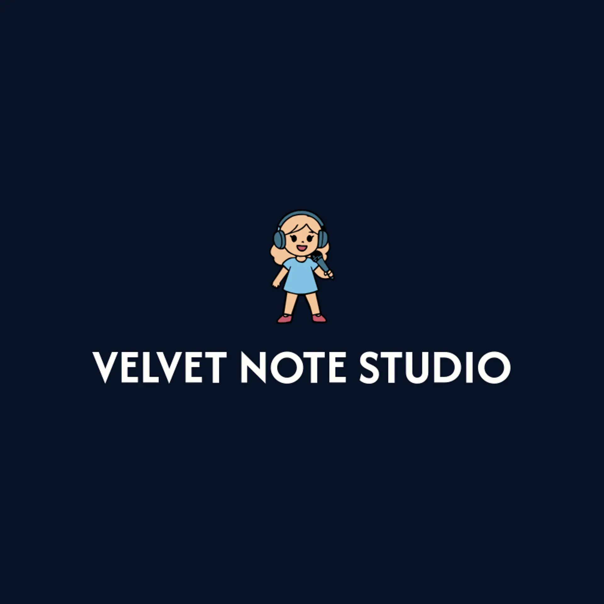 Velvet Note Studio logo for singer