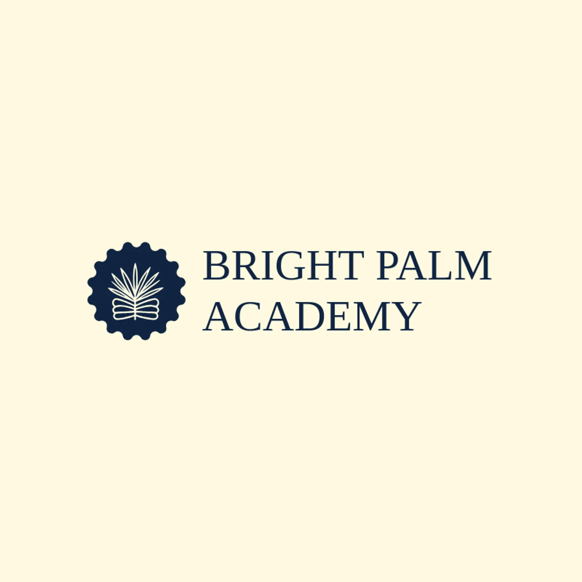 Bright Palm Academy logo for muay thai