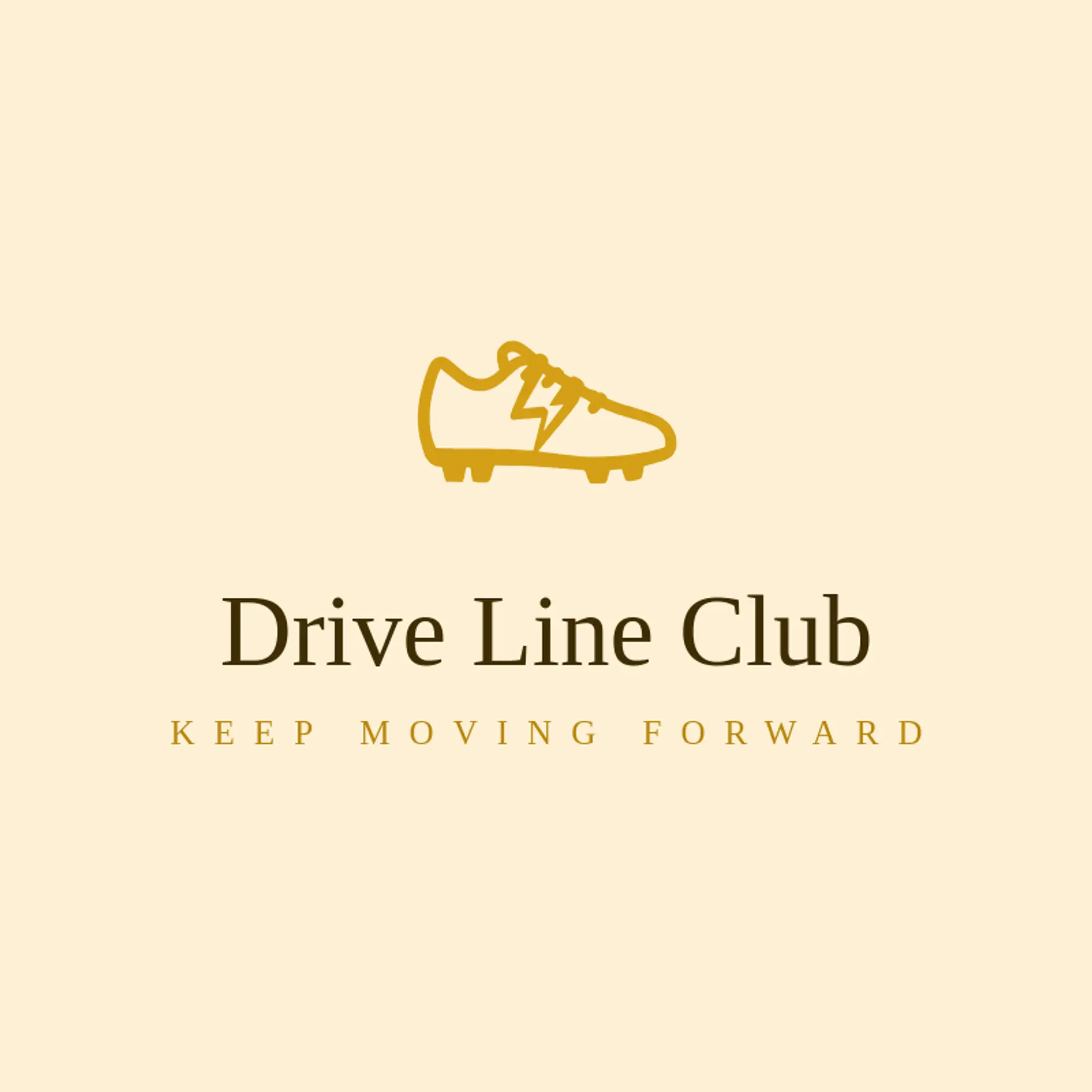 Drive Line Club logo for american football