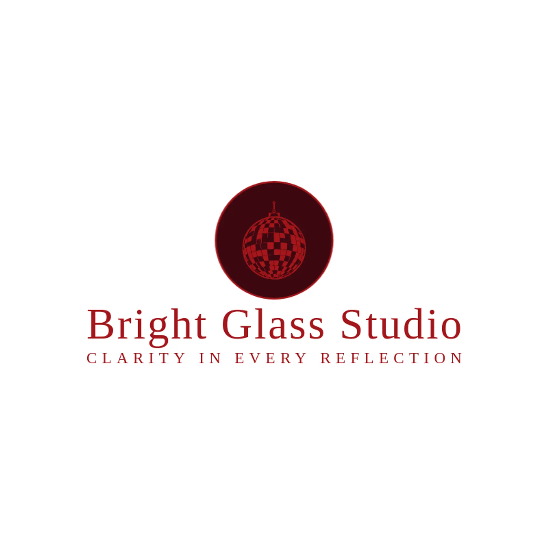 Bright Glass Studio logo for mirror