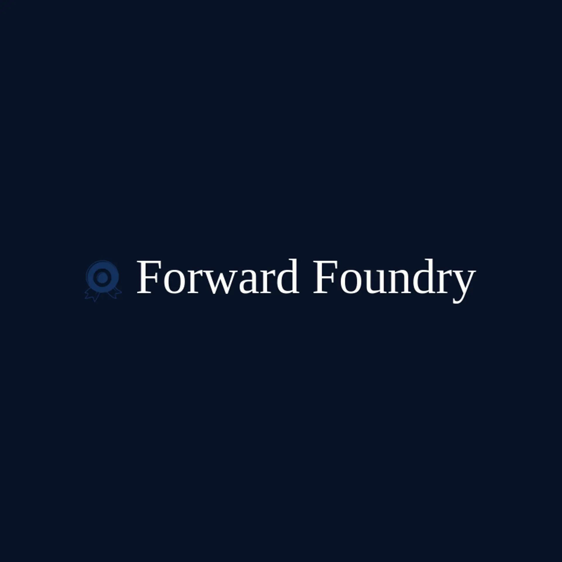 Forward Foundry logo for goal