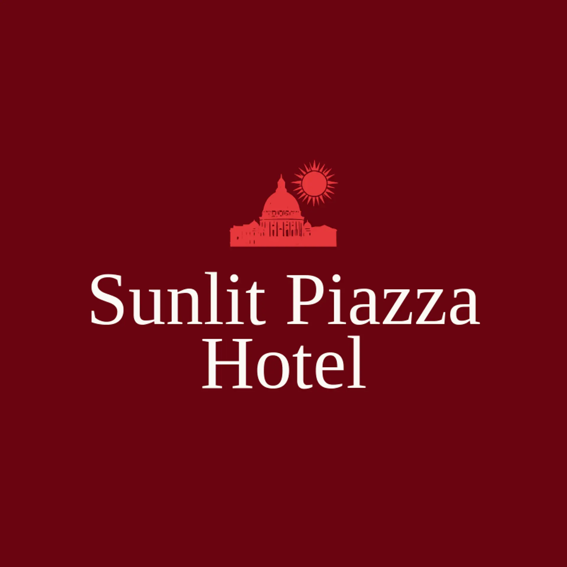 Sunlit Piazza Hotel logo for rome