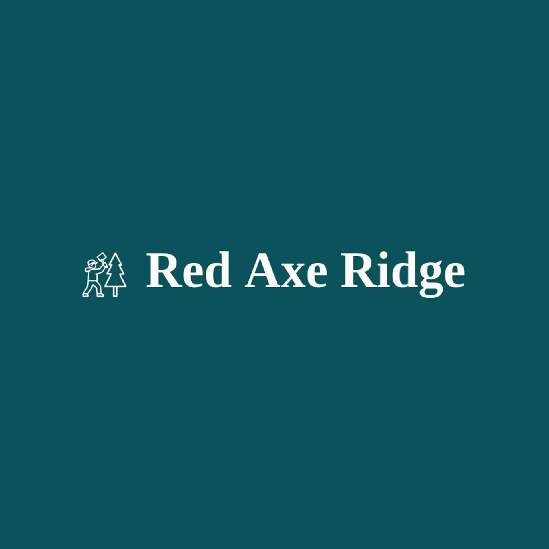 Red Axe Ridge logo for lumberjack
