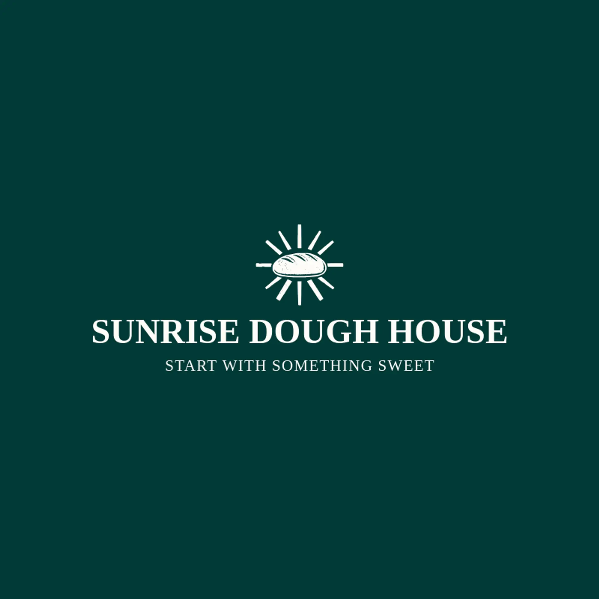 Sunrise Dough House logo for baking
