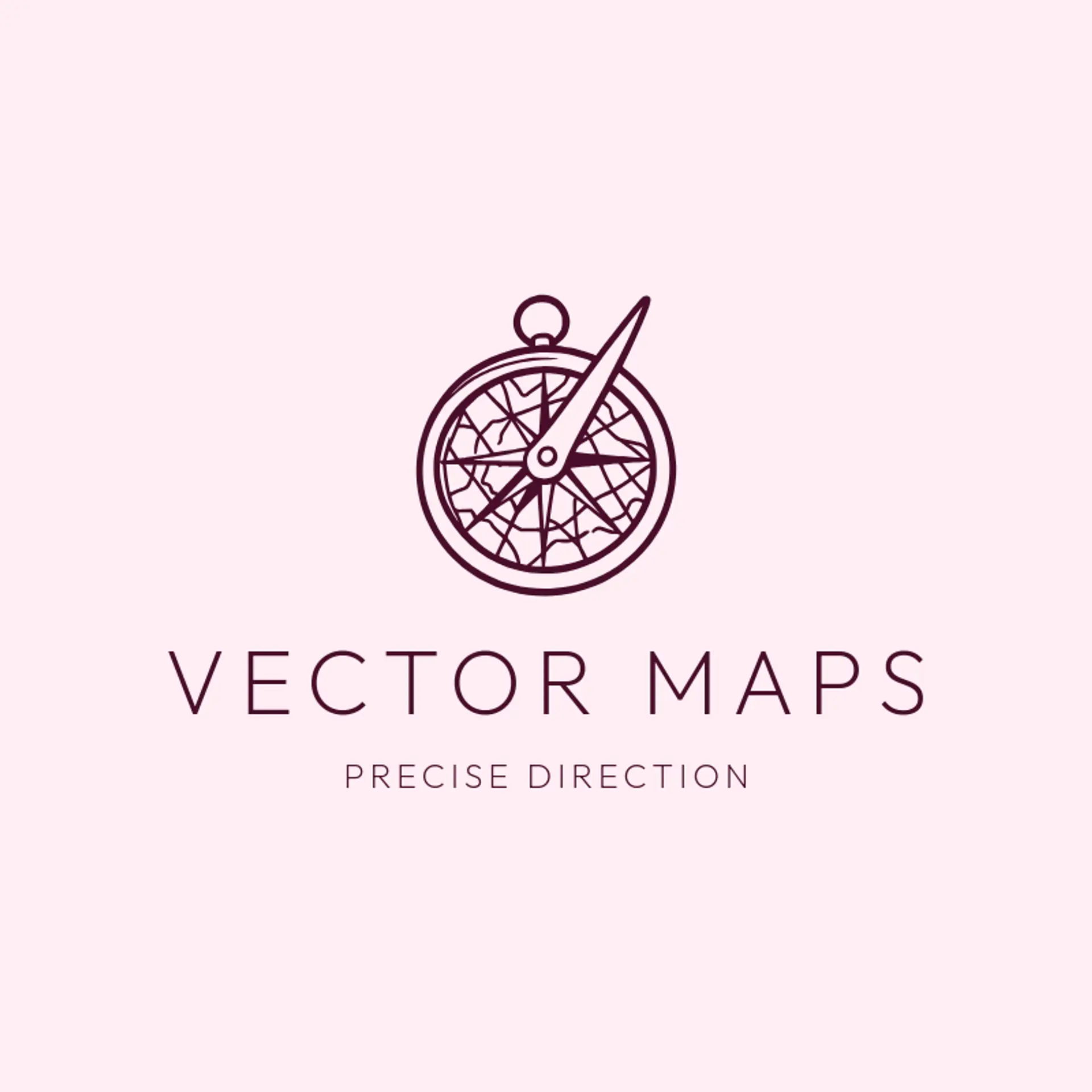 Vector Maps logo for compass