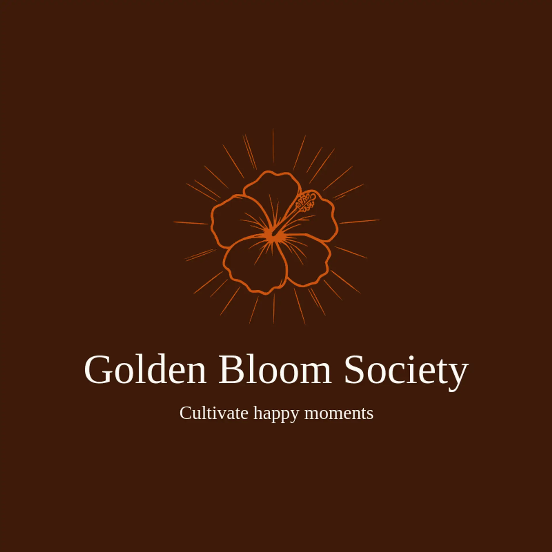 Golden Bloom Society logo for hibiscus