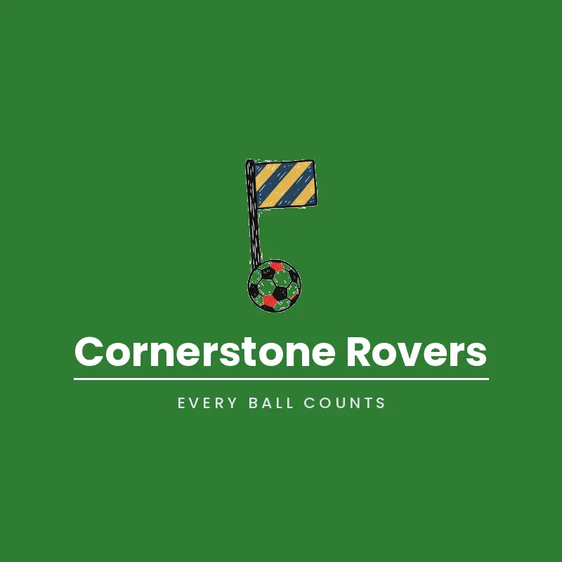 Corner flag soccer team logo for Cornerstone Rovers