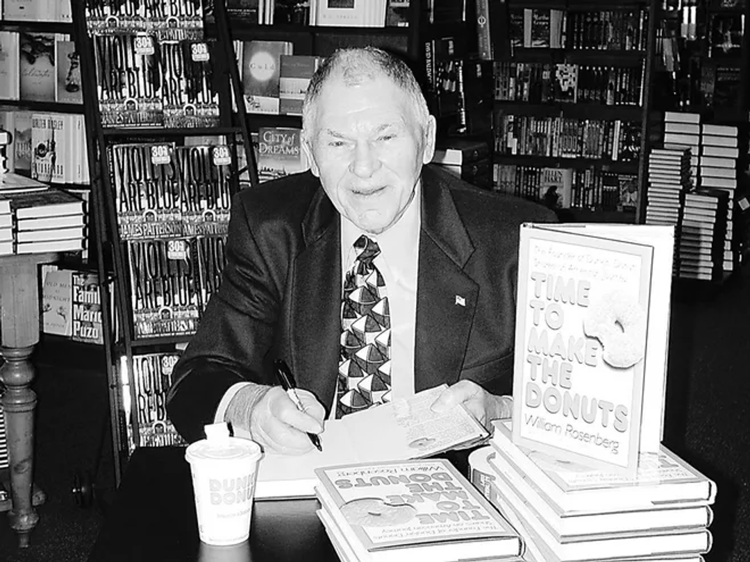 William Rosenberg at his book signing | Source