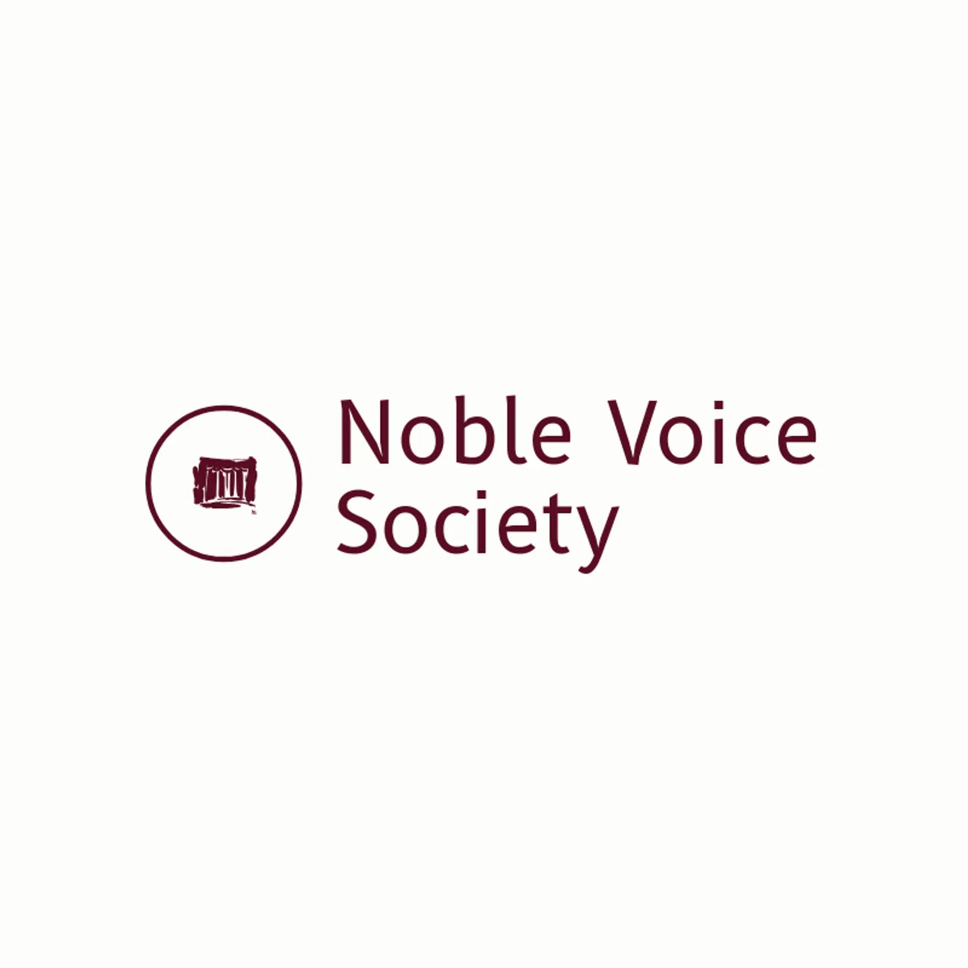 Noble Voice Society logo for opera