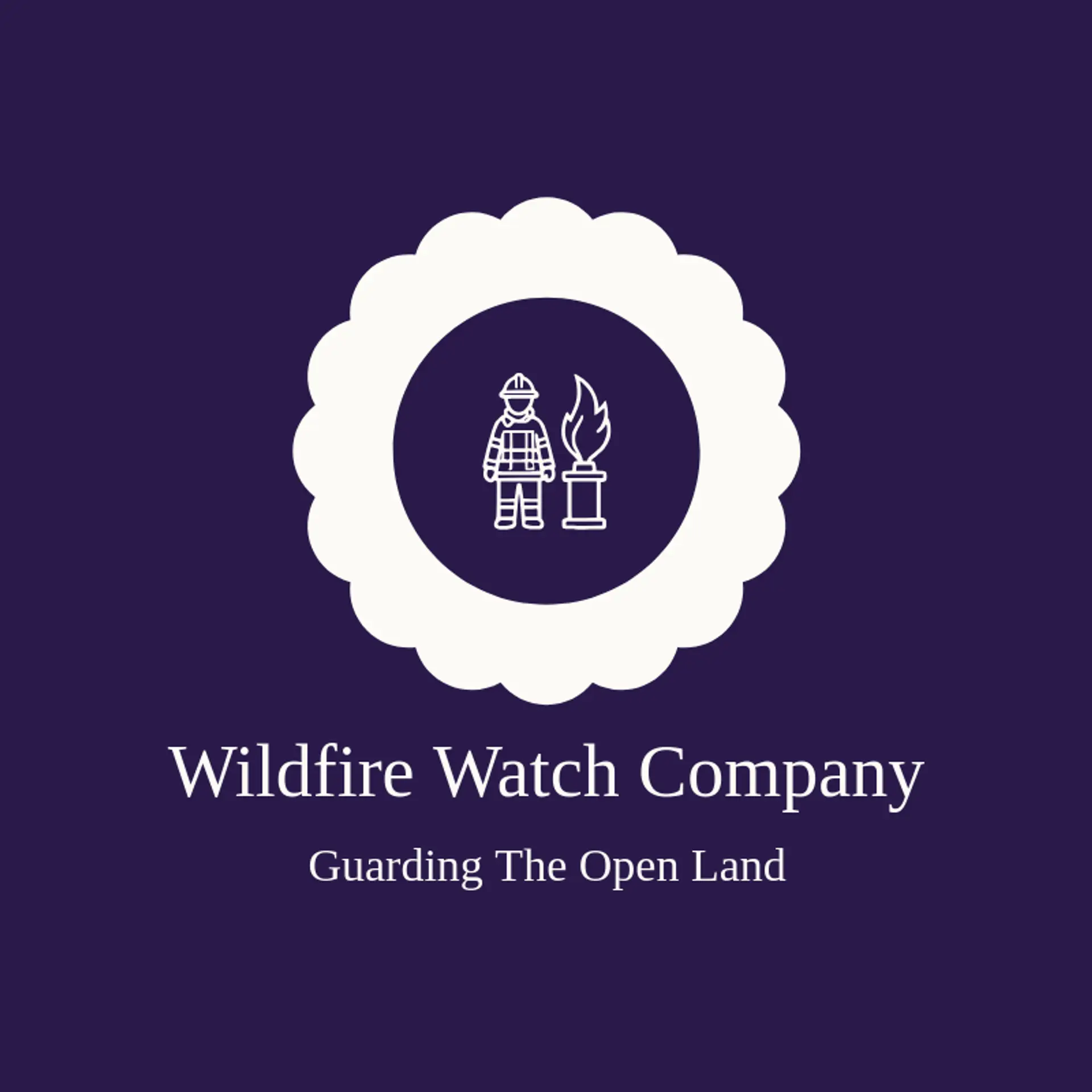 Wildfire Watch Company logo for fireman