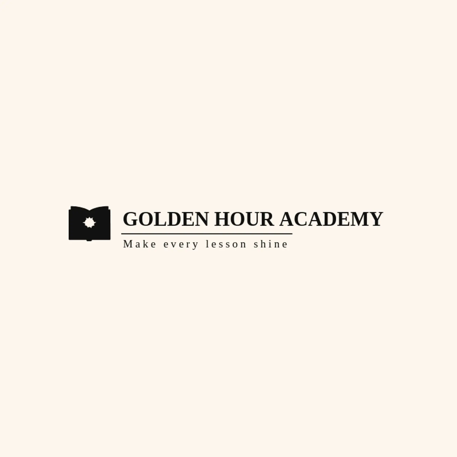 Golden Hour Academy logo for class