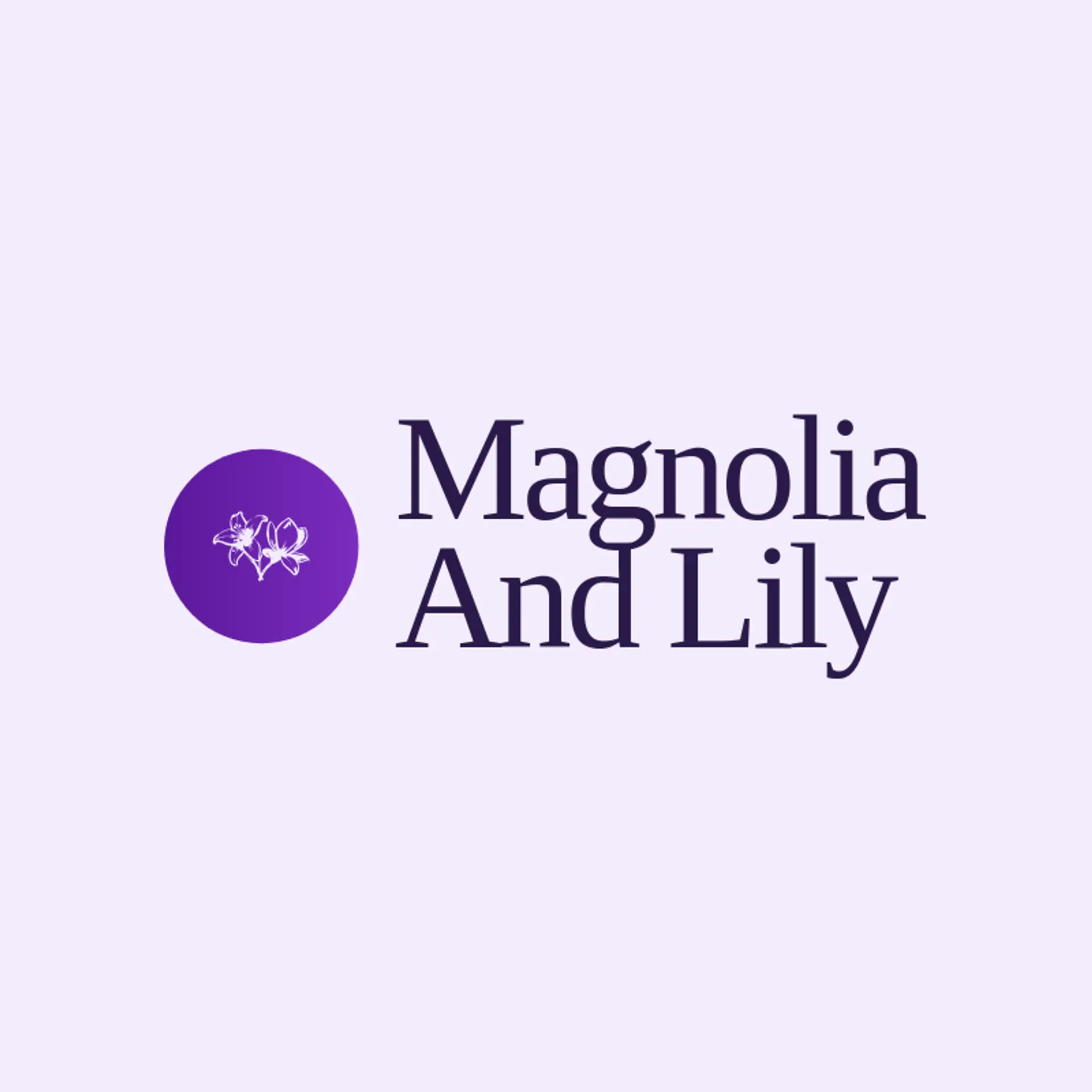 Magnolia and Lily logo for lily