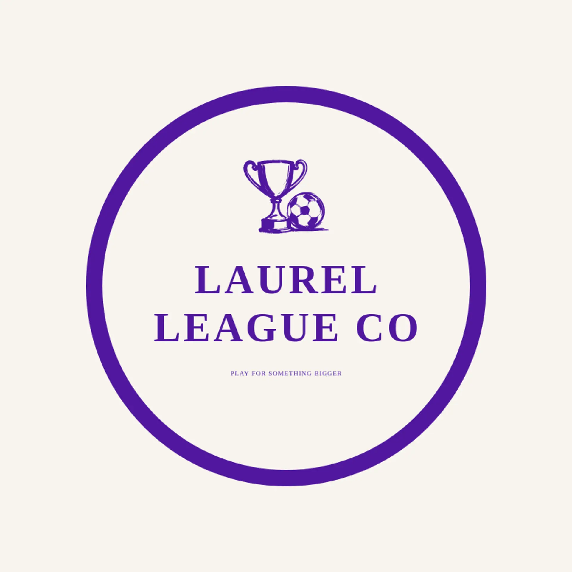 Laurel League Co logo for soccer ball
