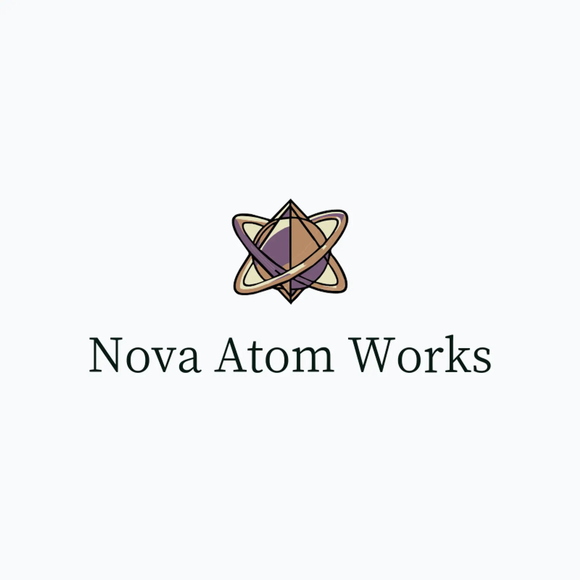 Nova Atom Works logo for atom
