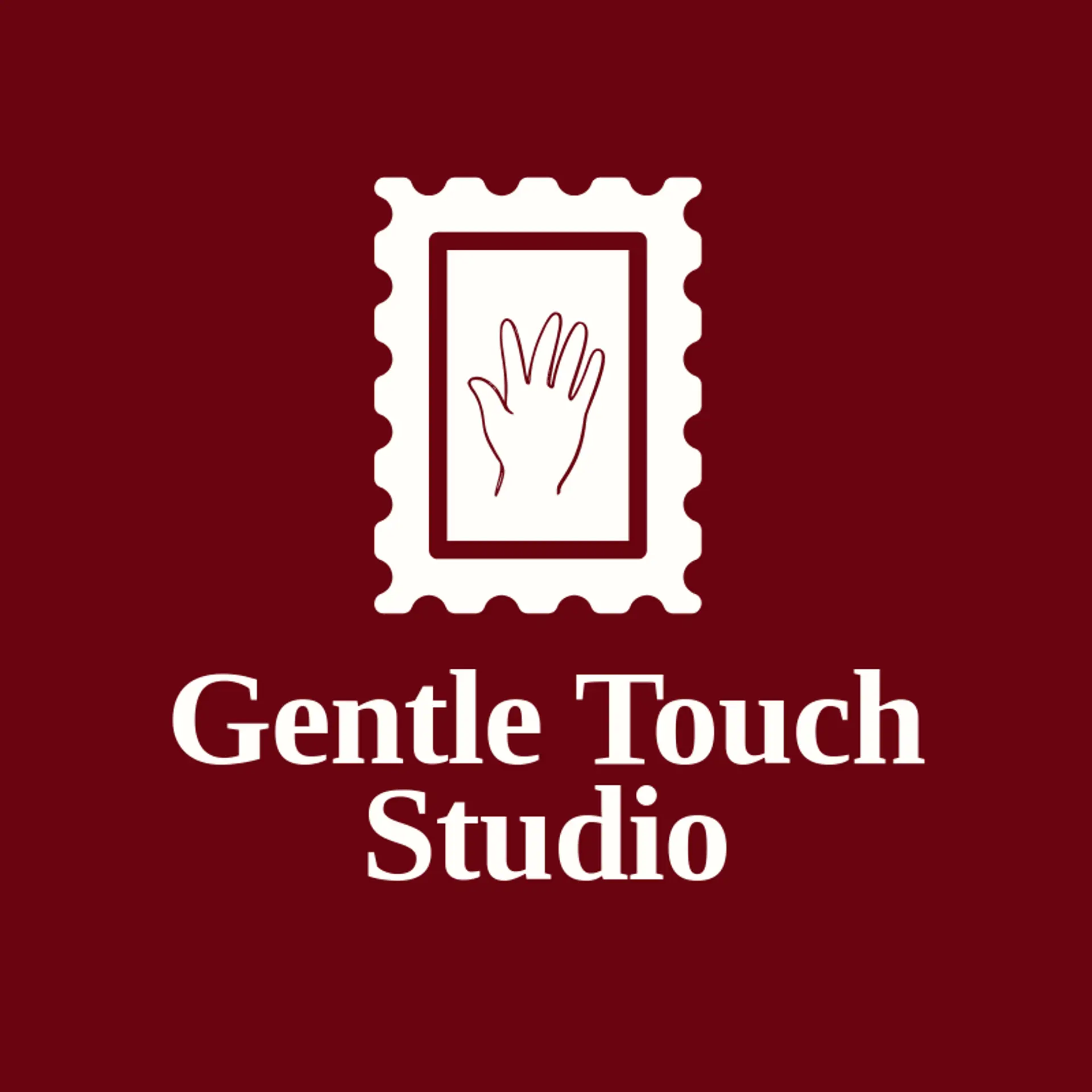 Gentle Touch Studio logo for hands