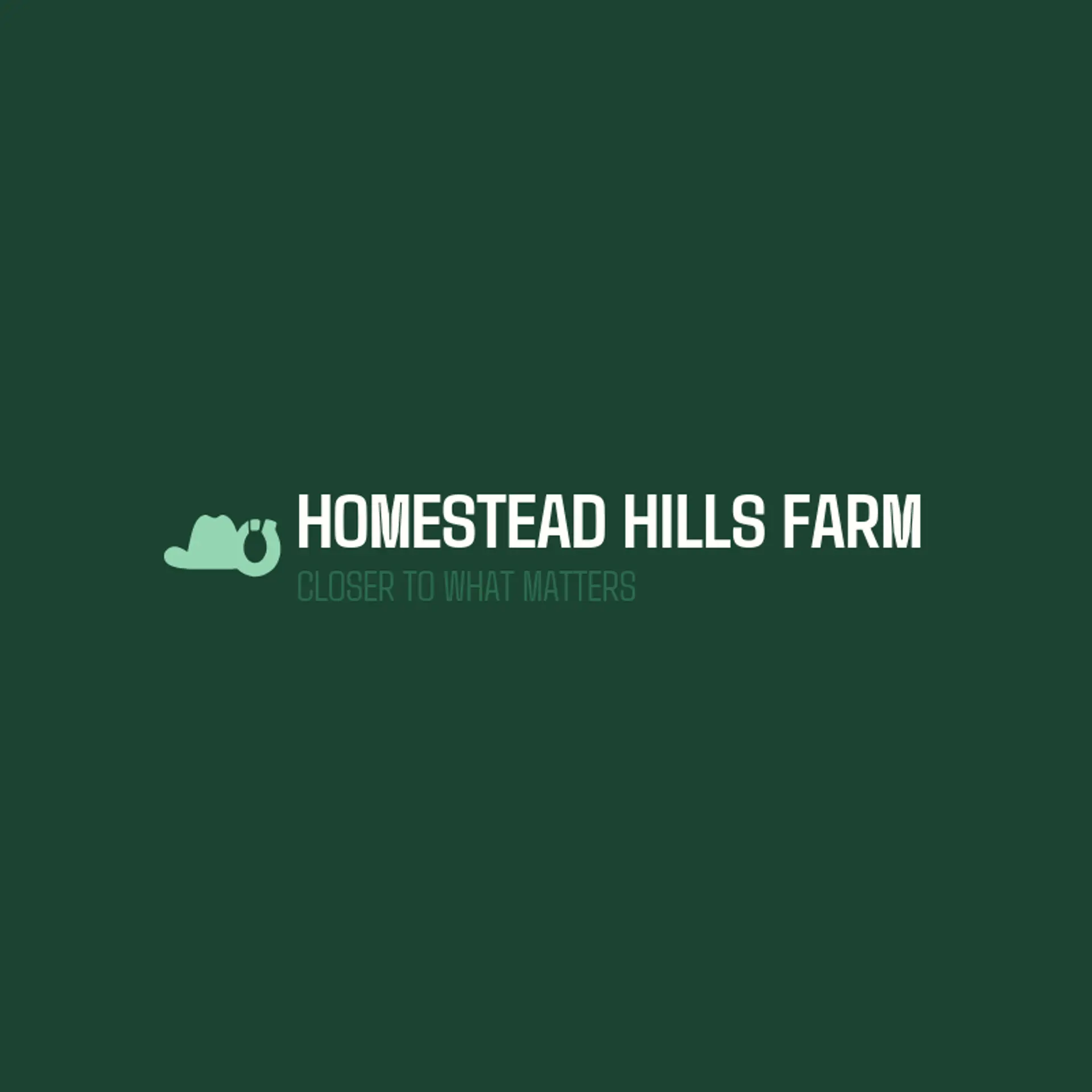 Homestead Hills Farm logo for ranch