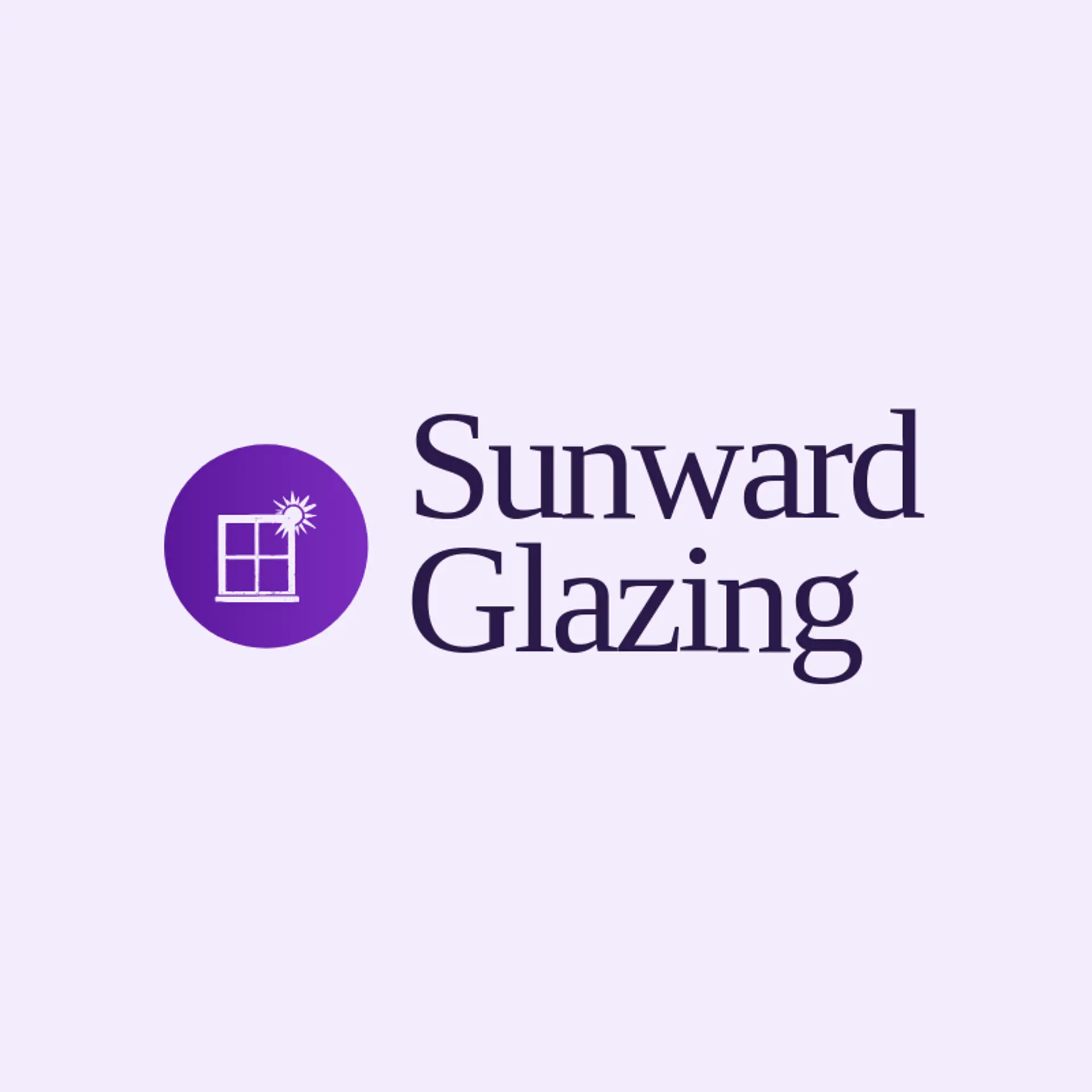 Sunward Glazing logo for glass