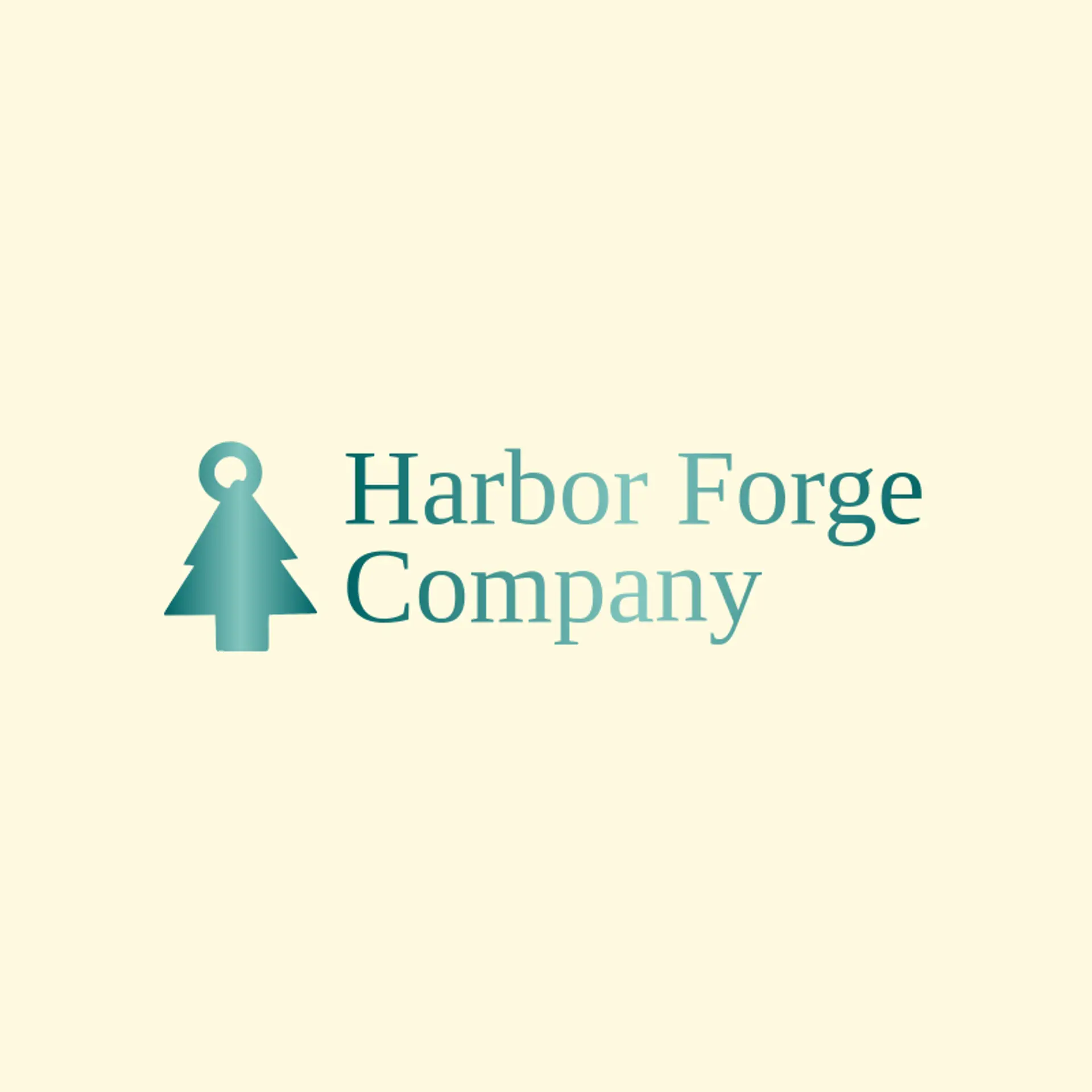 Harbor Forge Company logo for masculine