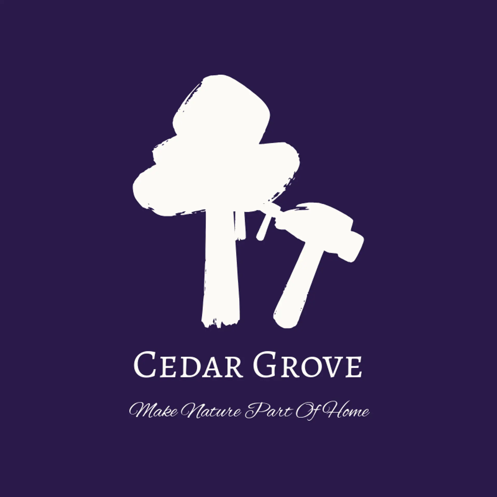 Cedar Grove logo for wood
