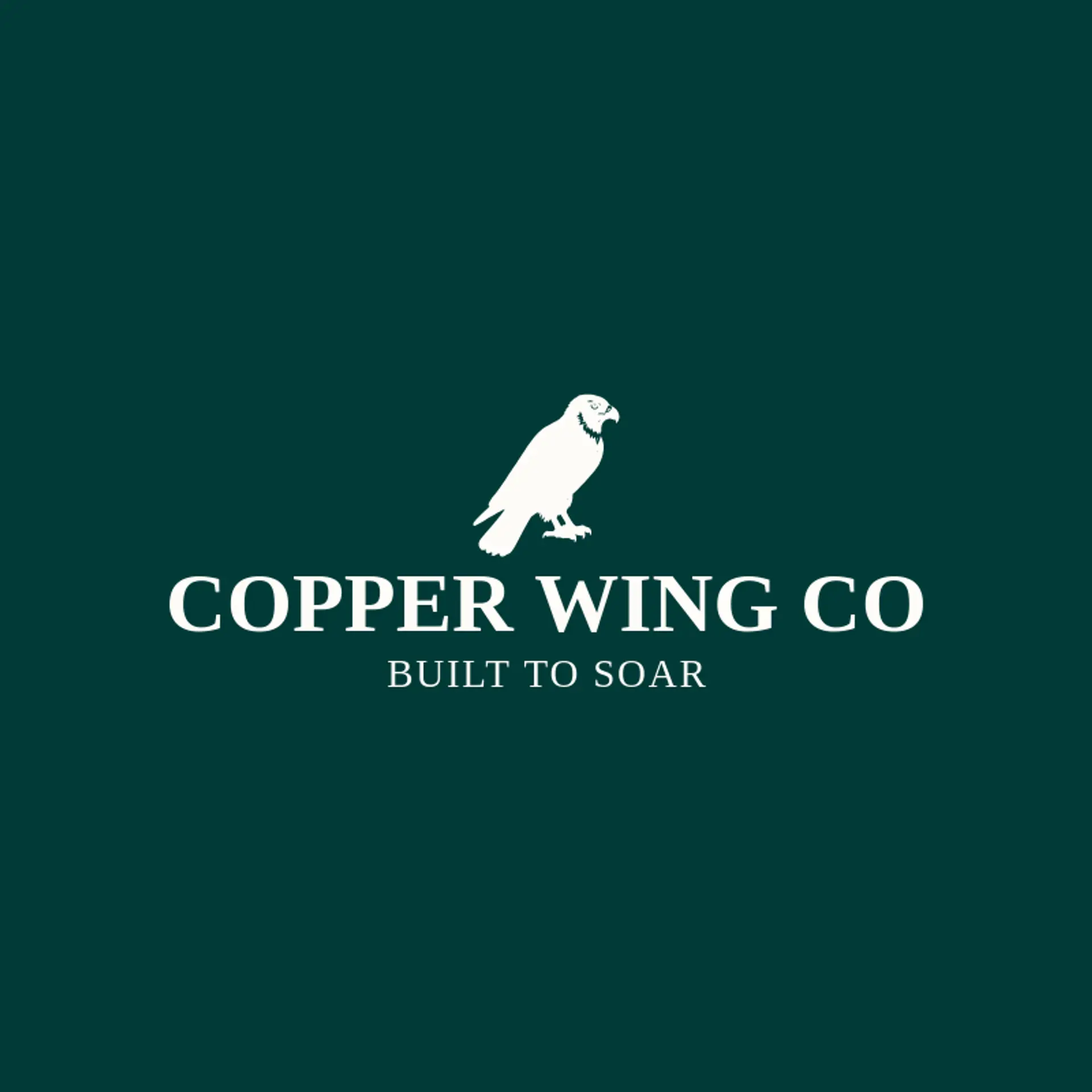 Copper Wing Co logo for hawk