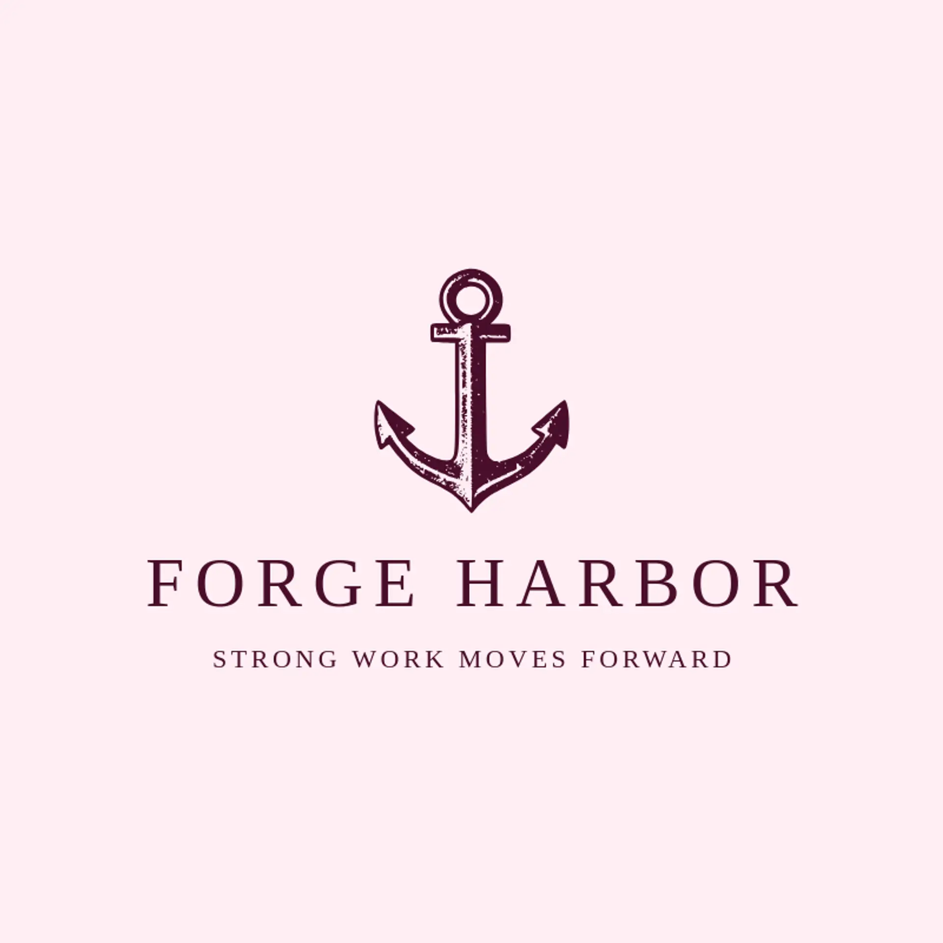 Forge Harbor logo for fabrication