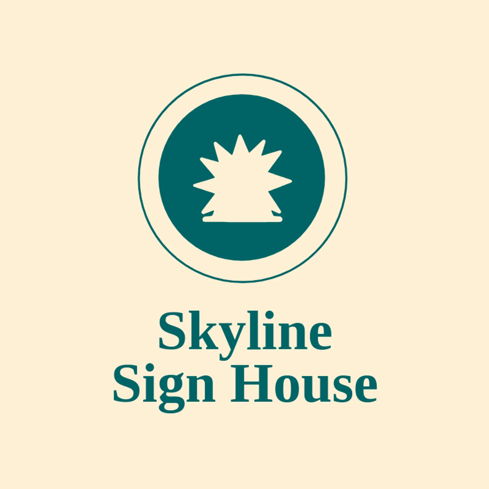 Skyline Sign House logo for acrylic