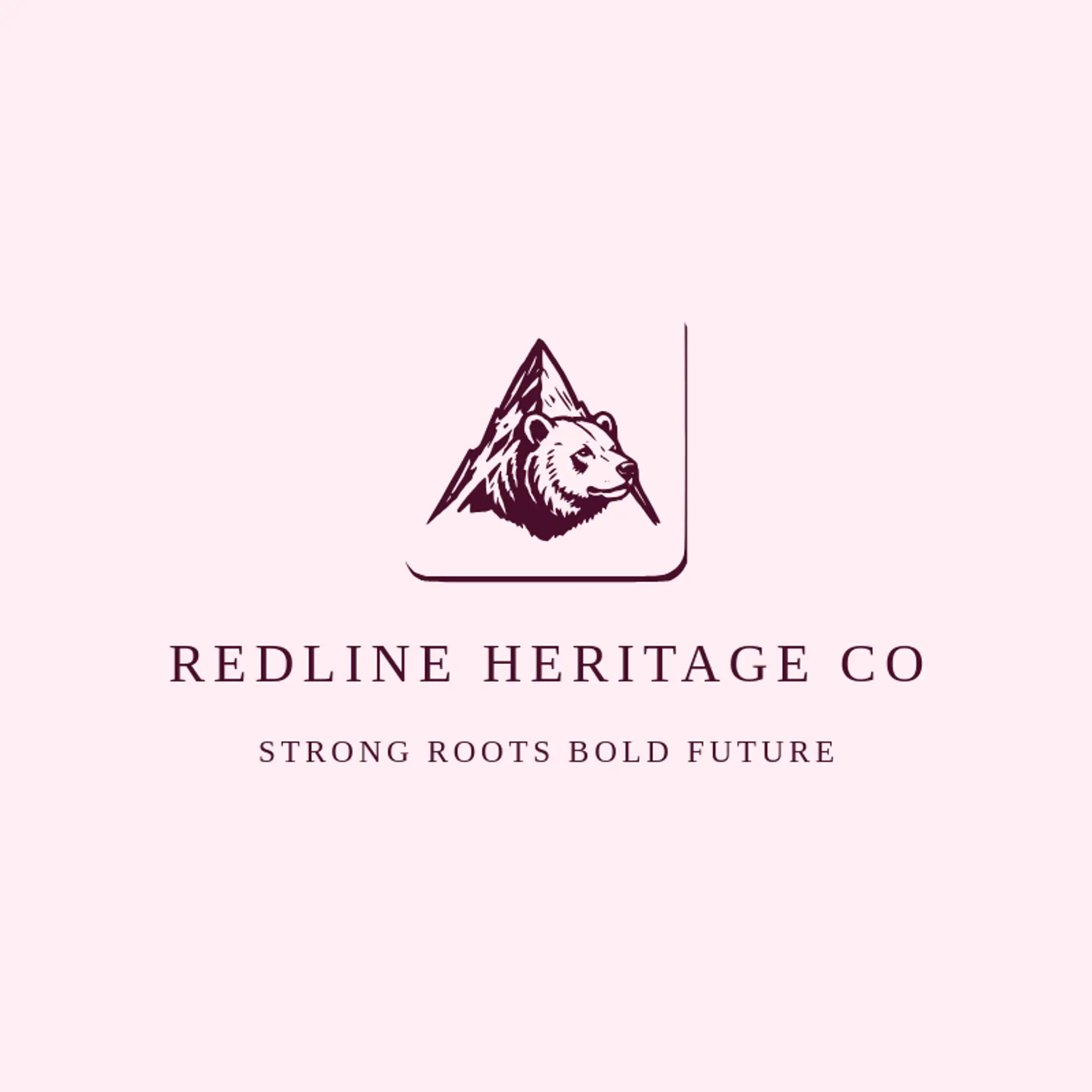 Redline Heritage Co logo for masculine