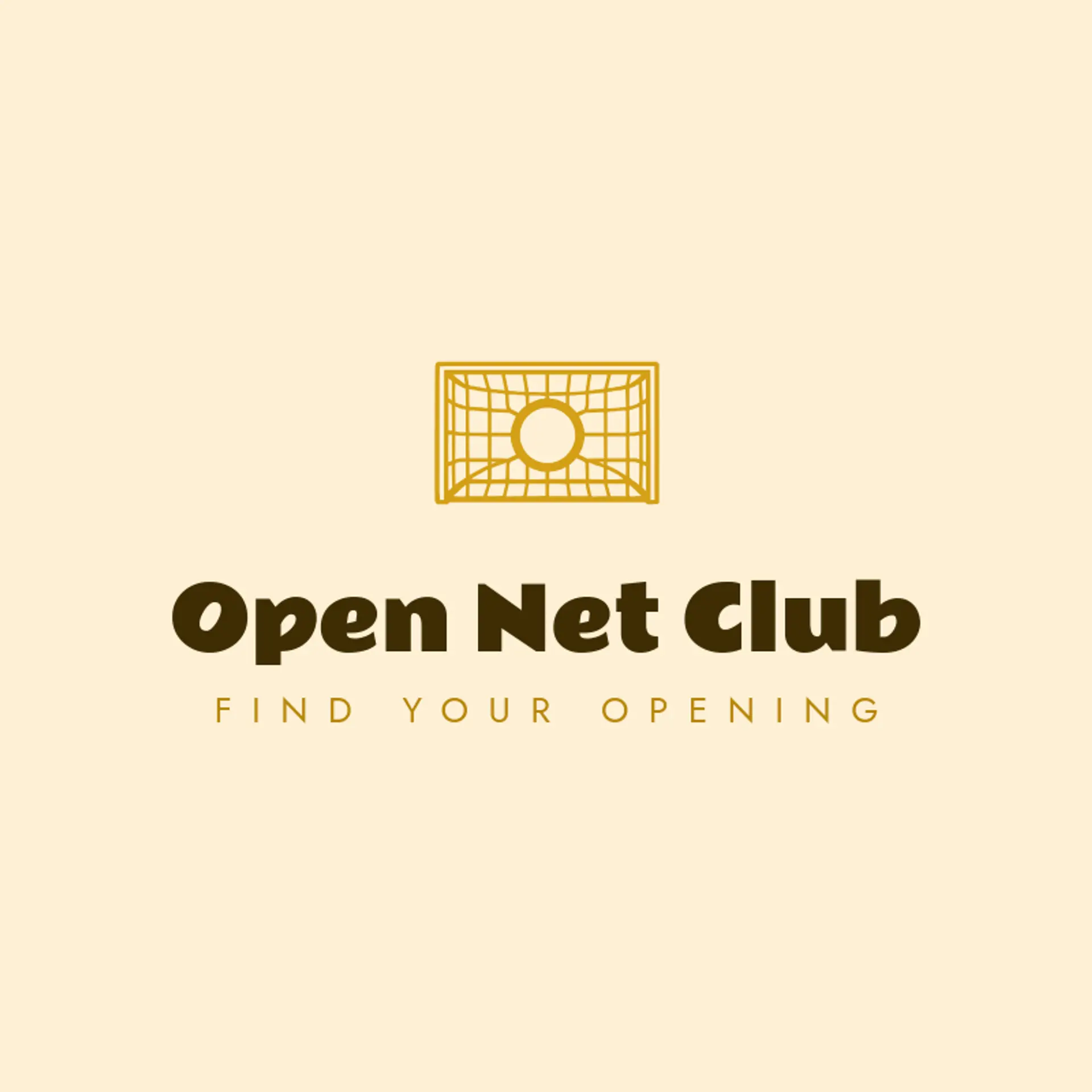 Open Net Club logo for soccer