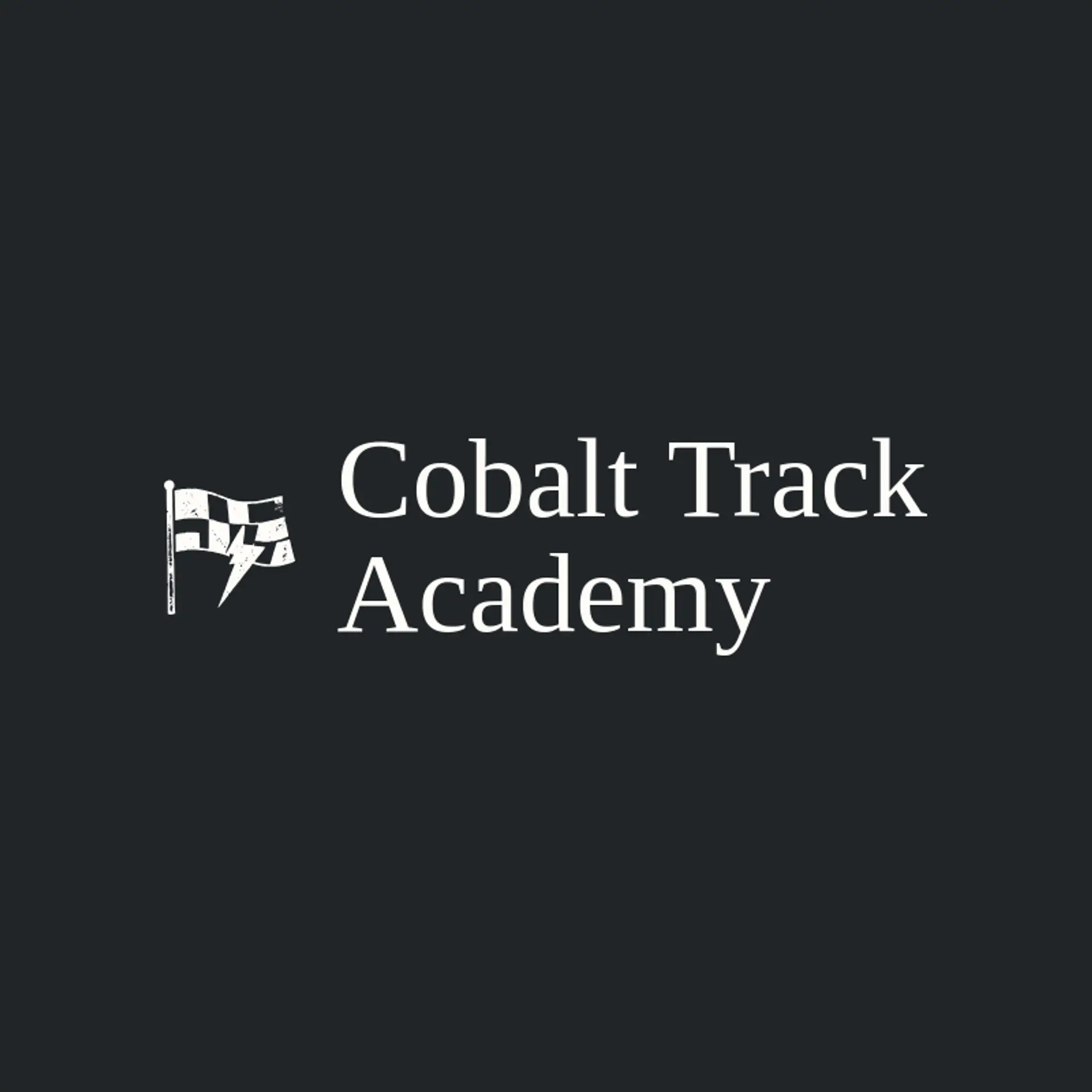Cobalt Track Academy logo for race