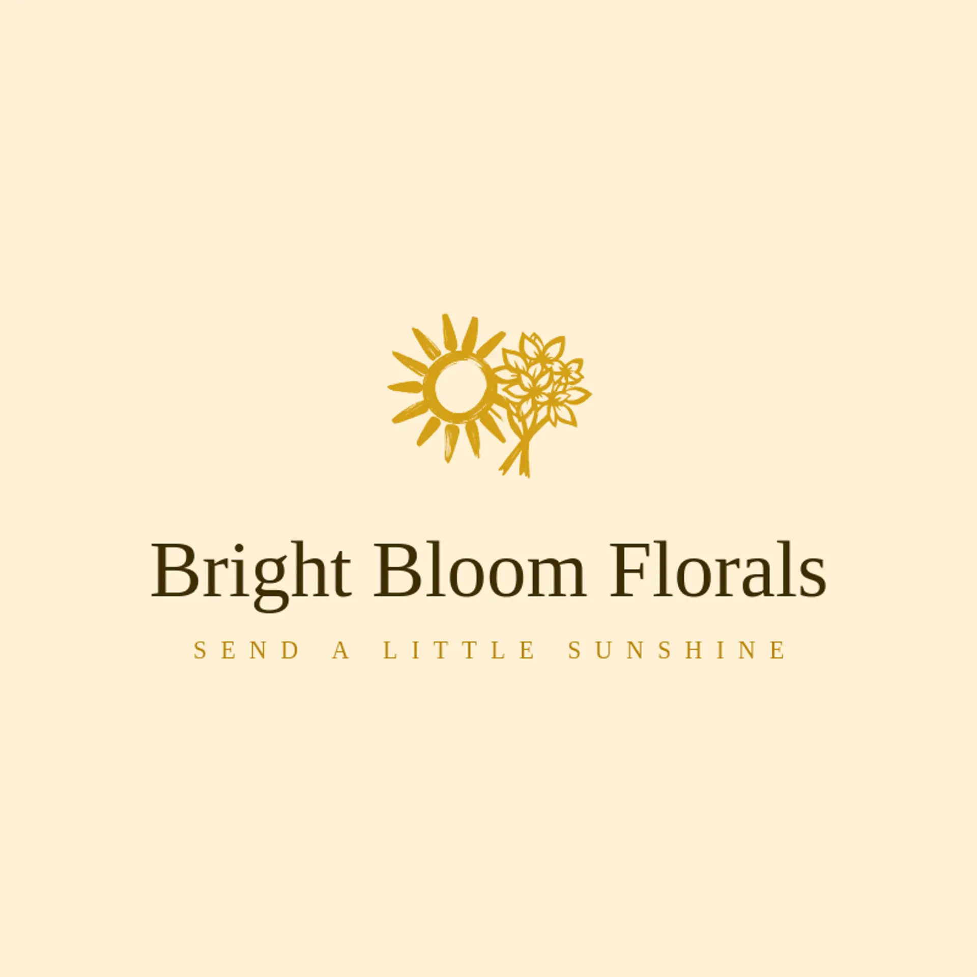 Bright Bloom Florals logo for sunshine