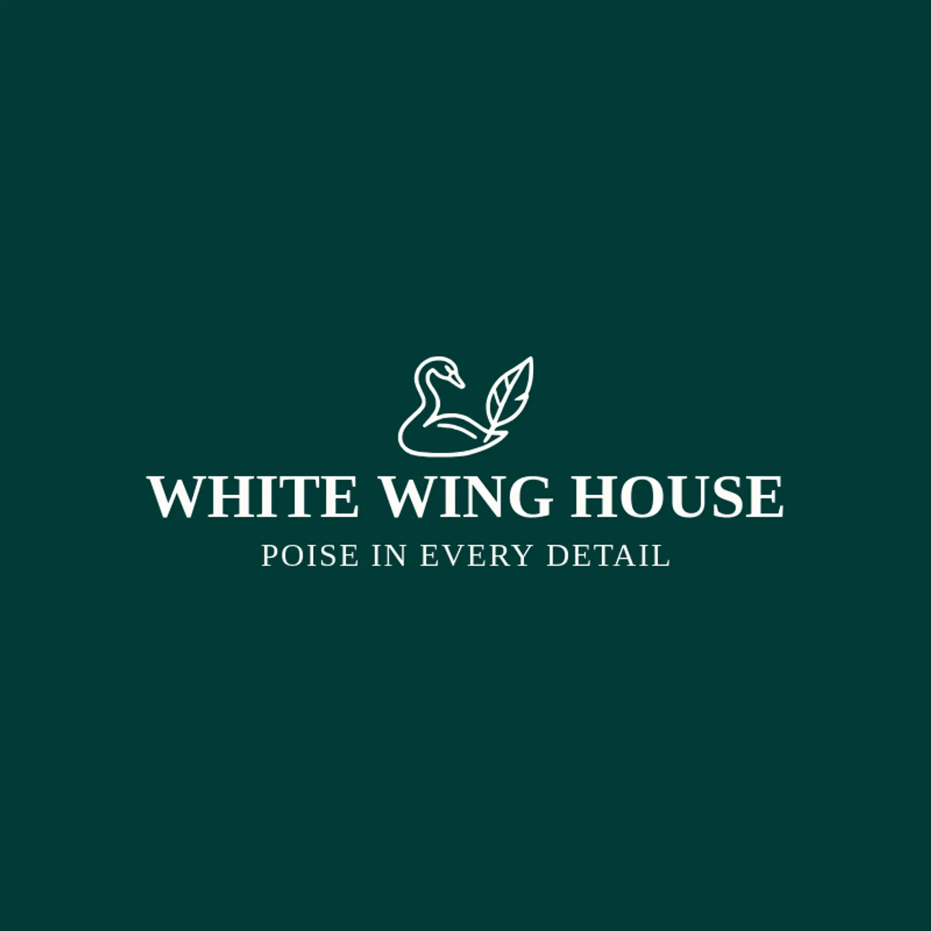 White Wing House logo for swan