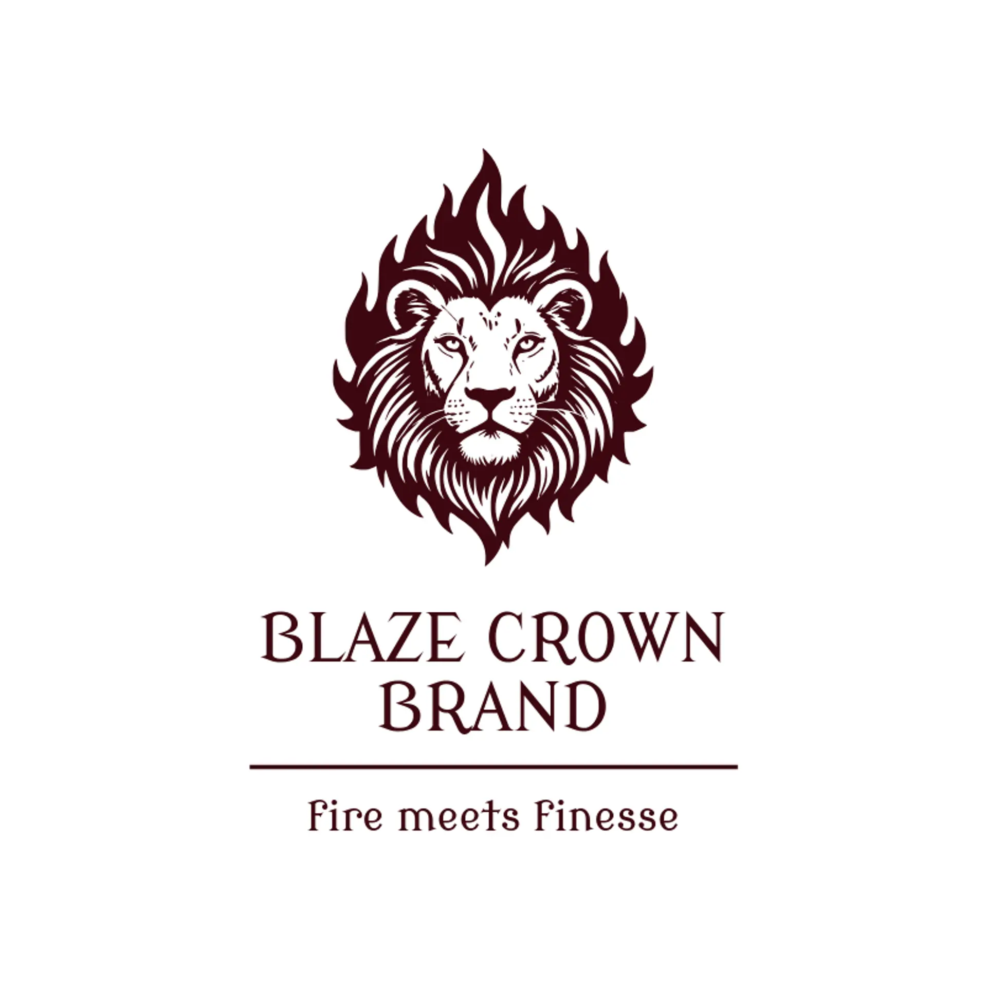 Blaze Crown Brand logo for lion