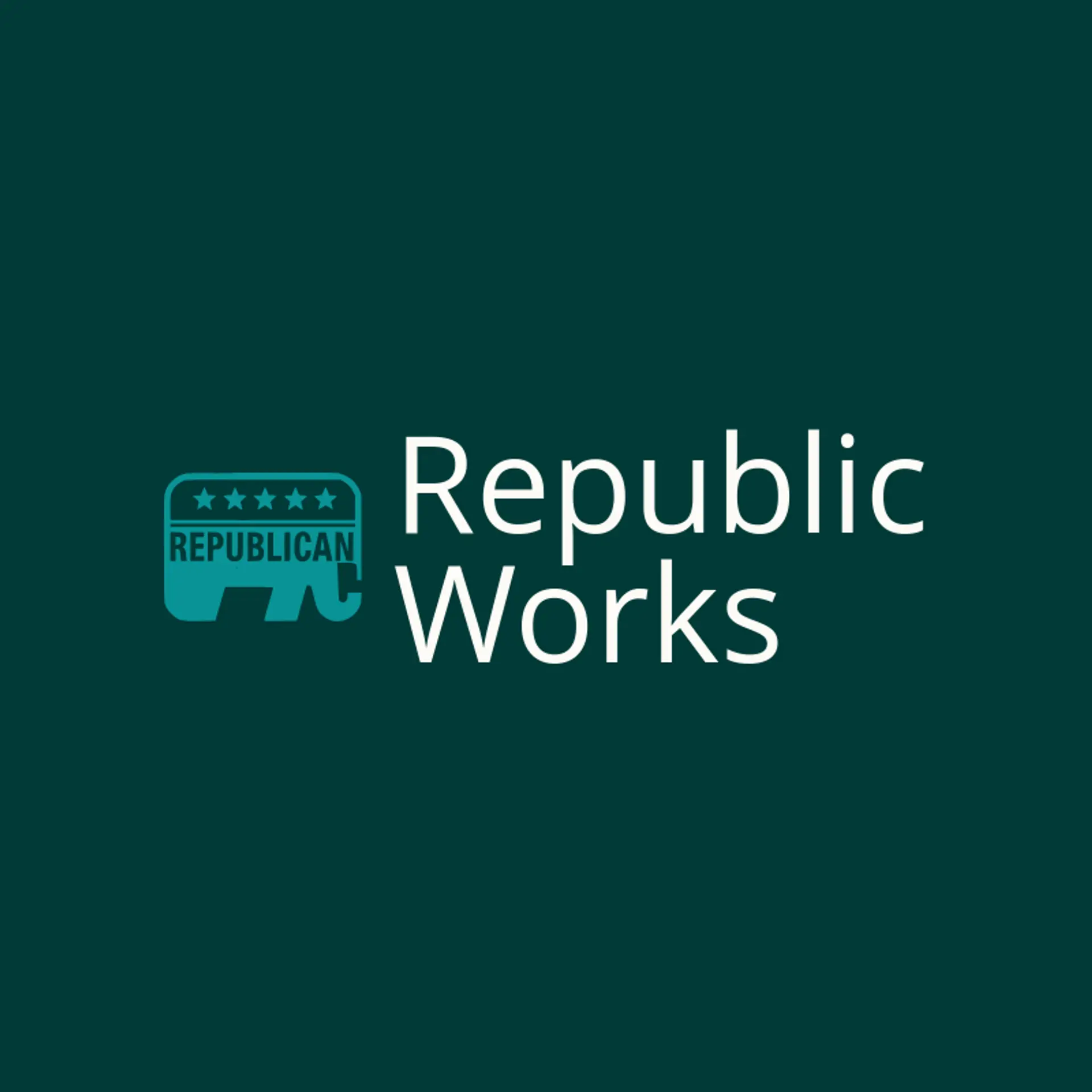Republic Works logo for republican