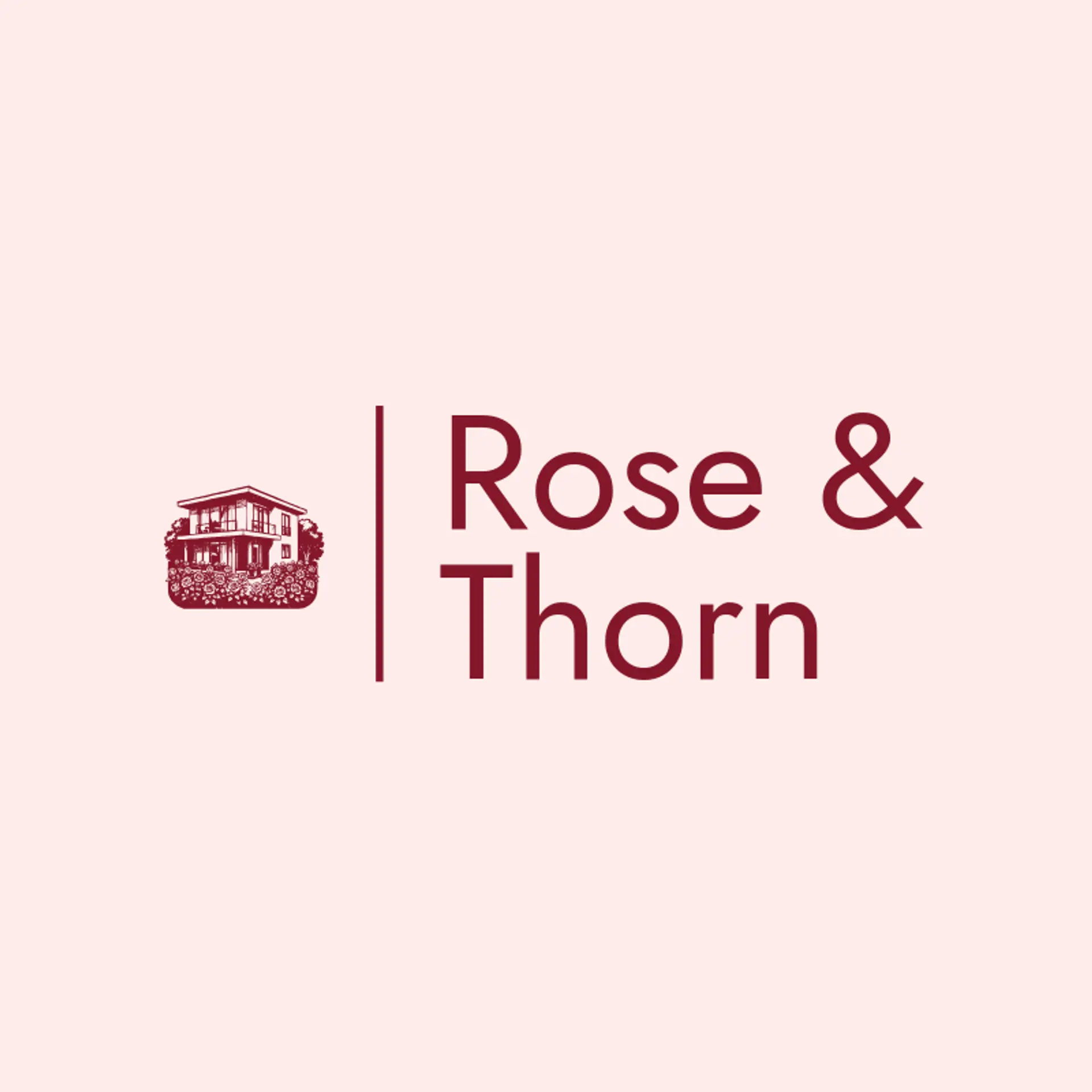 Rose & Thorn logo for house