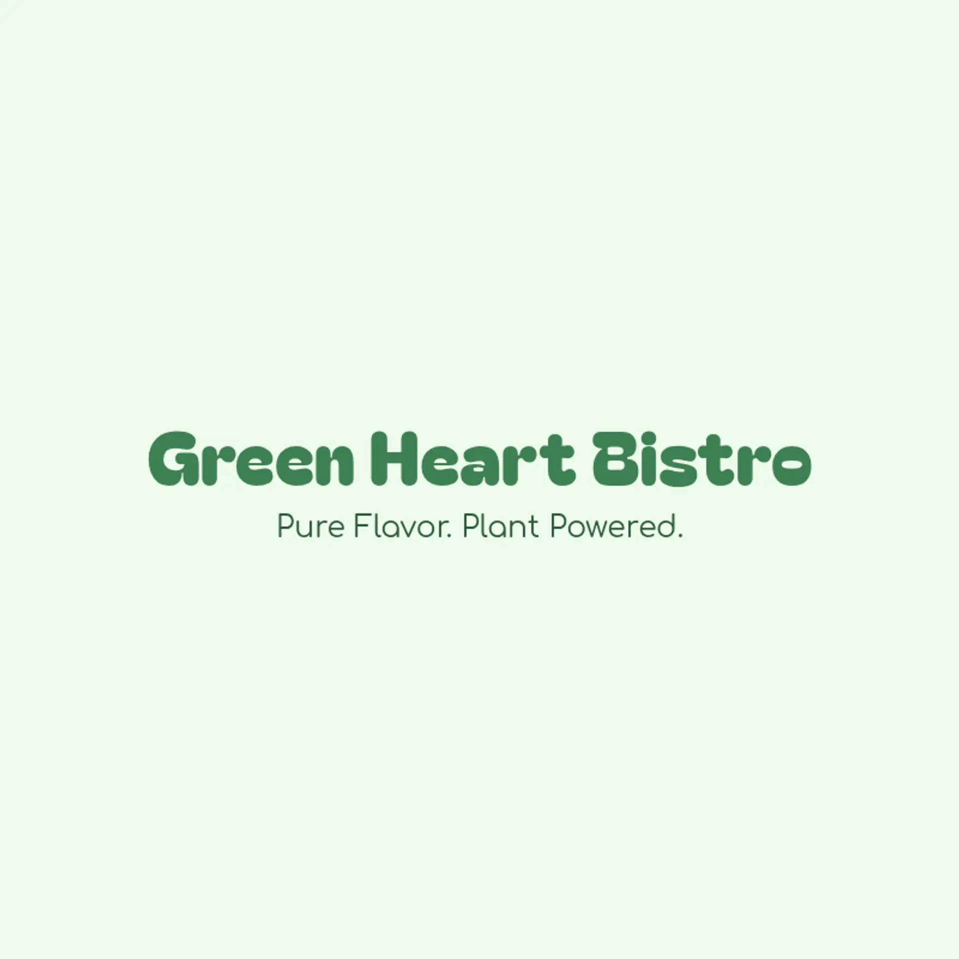 Green Harmony Bistro logo for vegan restaurant