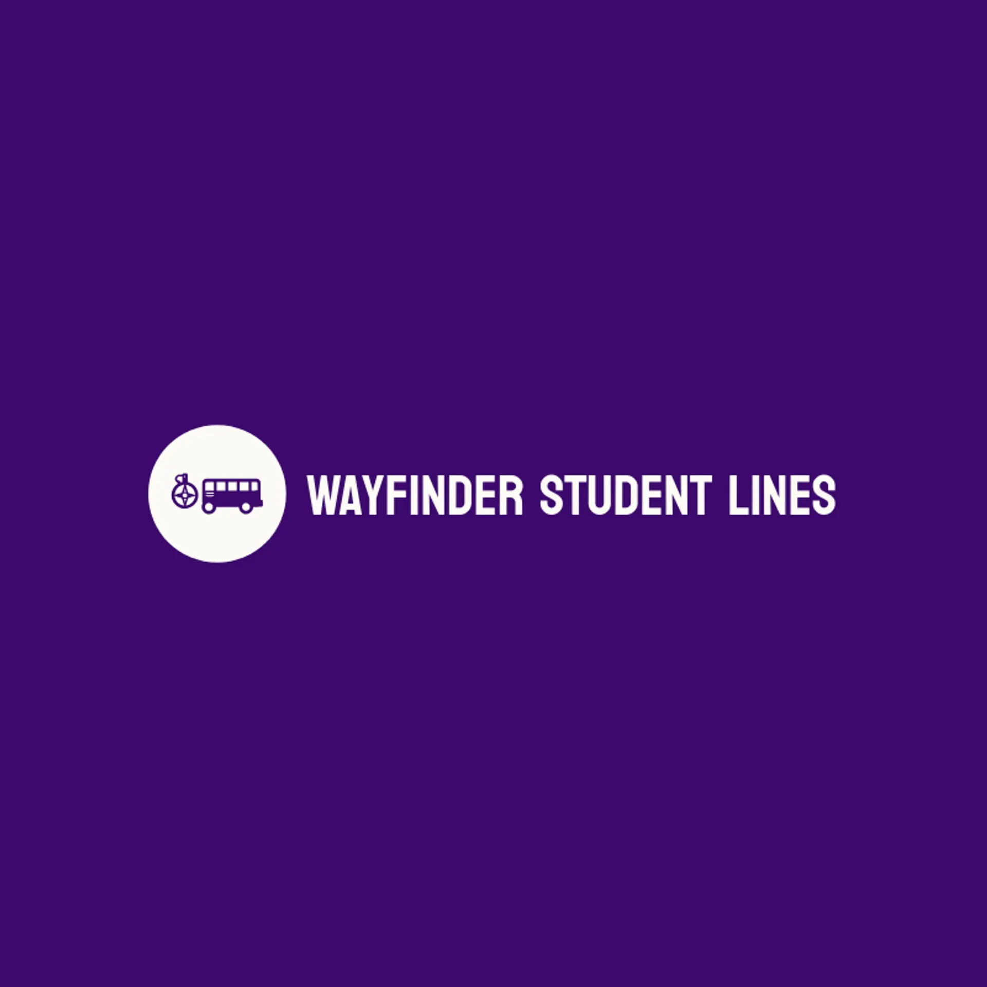 Wayfinder Student Lines logo for school bus