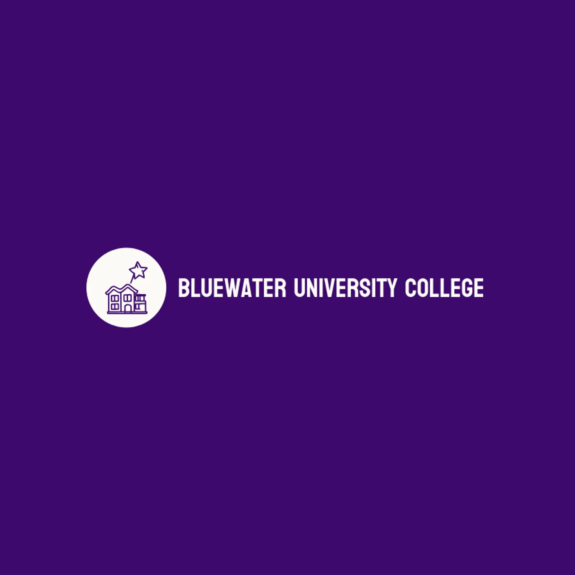 Bluewater University College logo for university