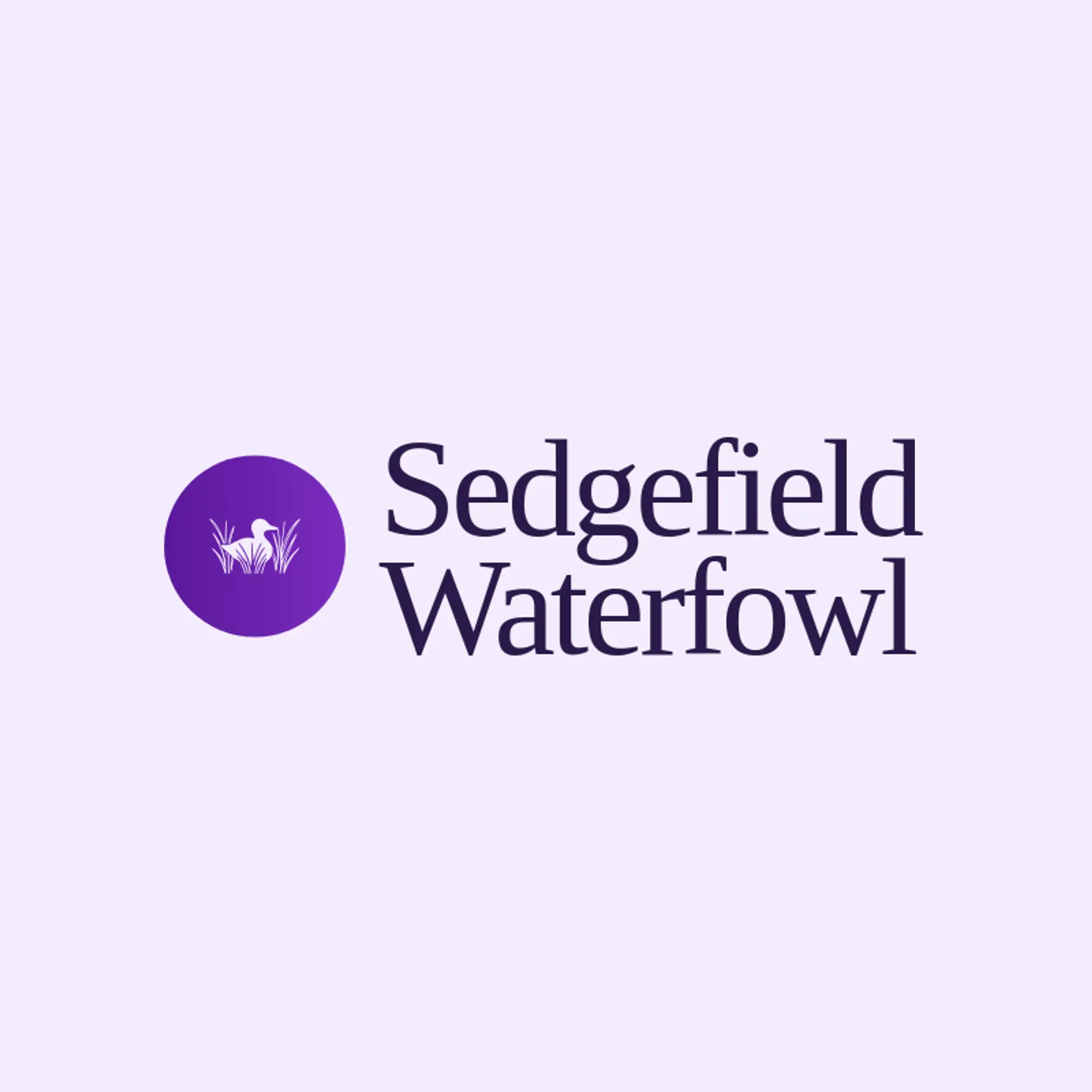 Sedgefield Waterfowl logo for duck hunting