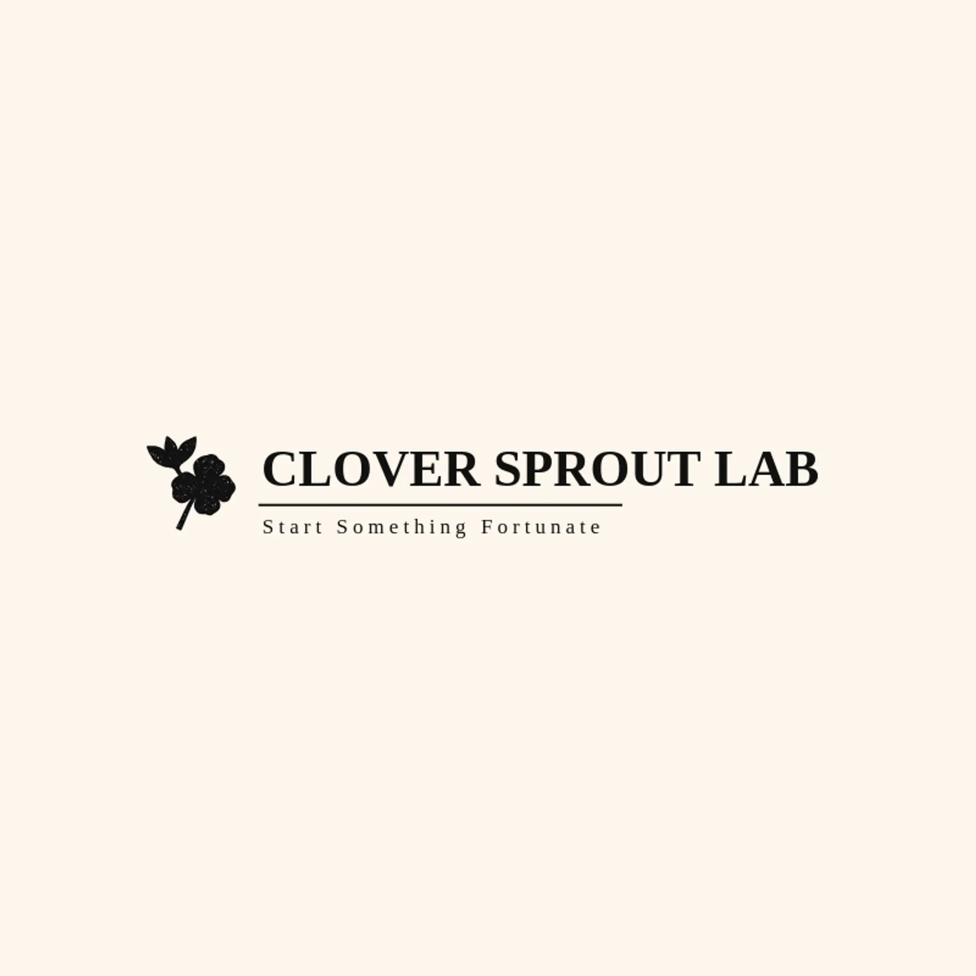 Clover Sprout Lab logo for clover