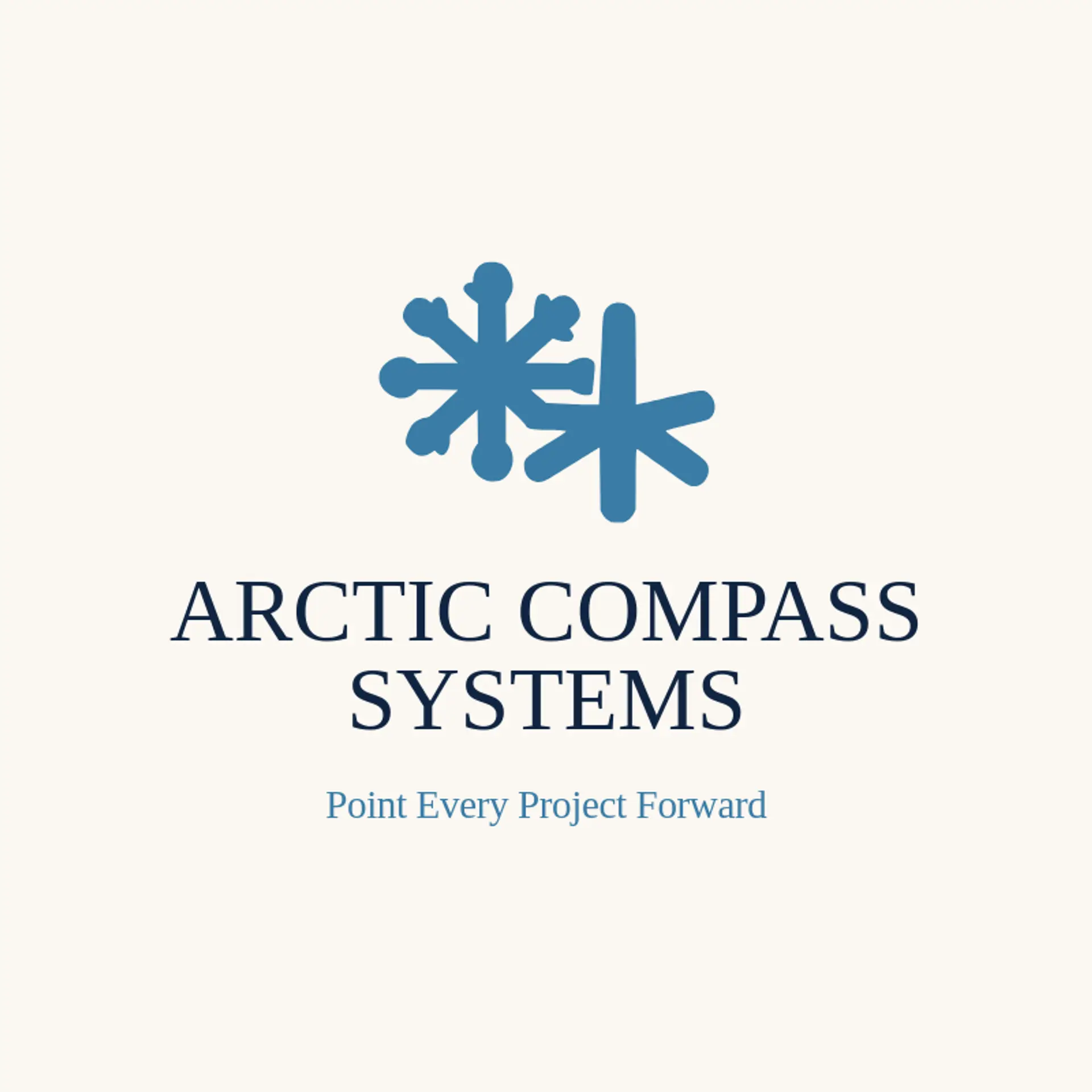 Arctic Compass Systems logo for snowflake