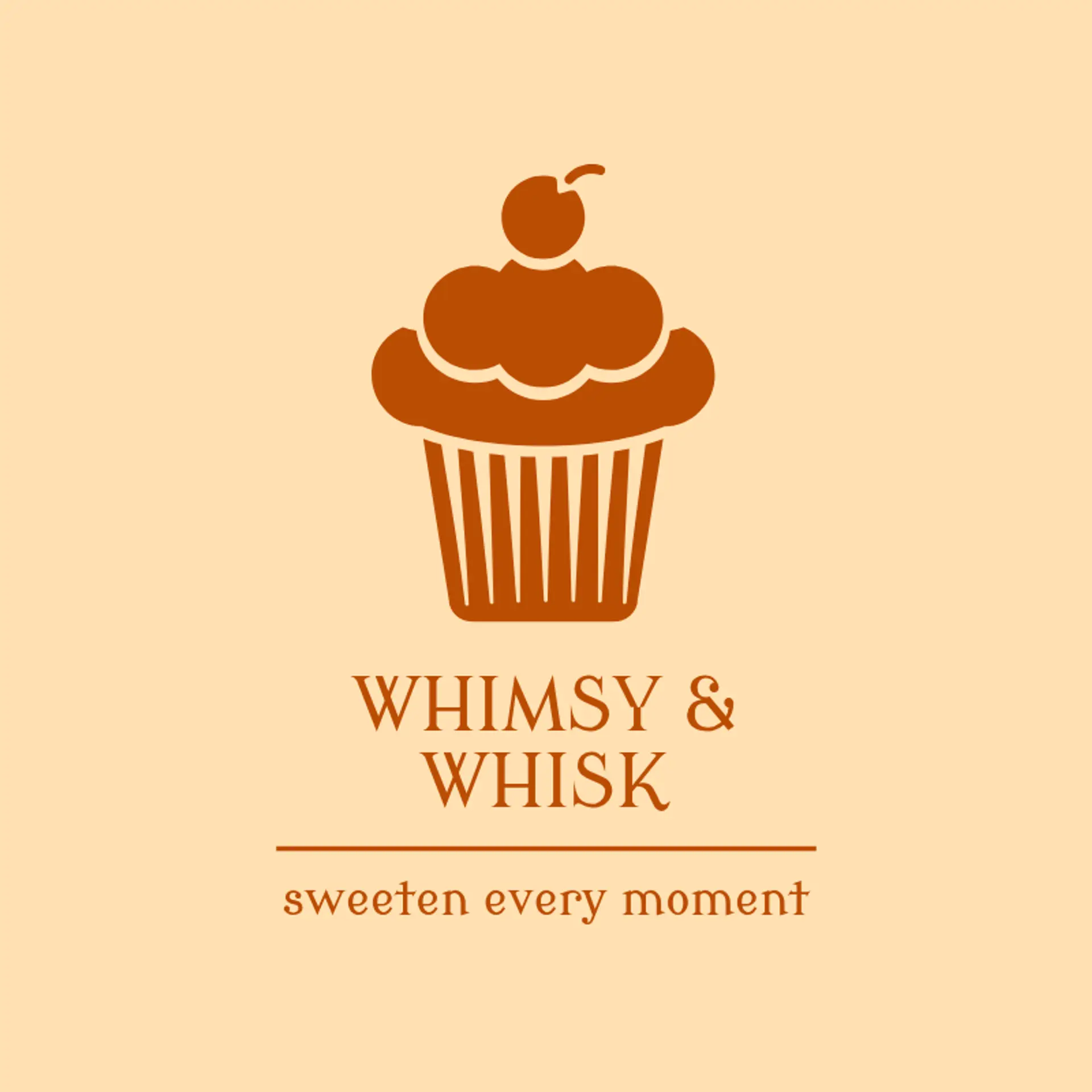 Velvet Whisk logo for cupcake bakery