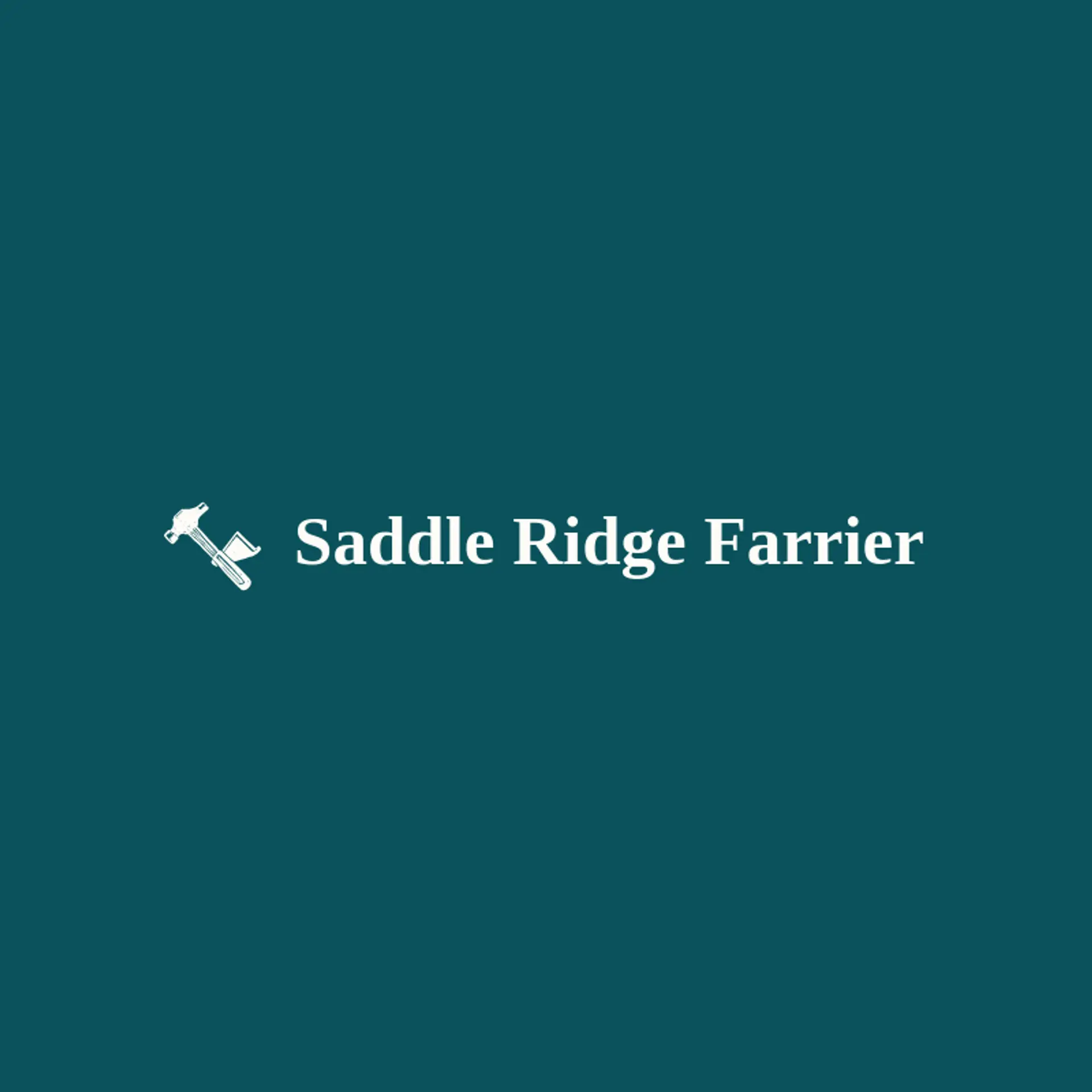 Saddle Ridge Farrier logo for farrier