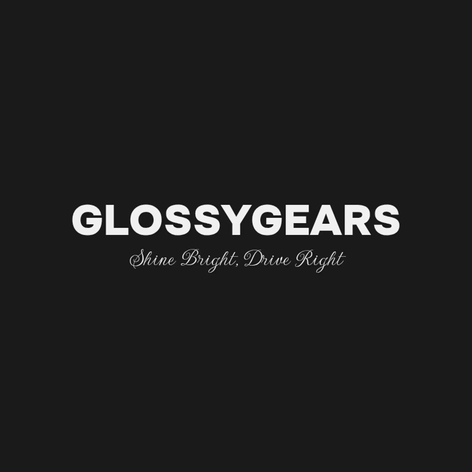 GlossyGears logo for car cleaning