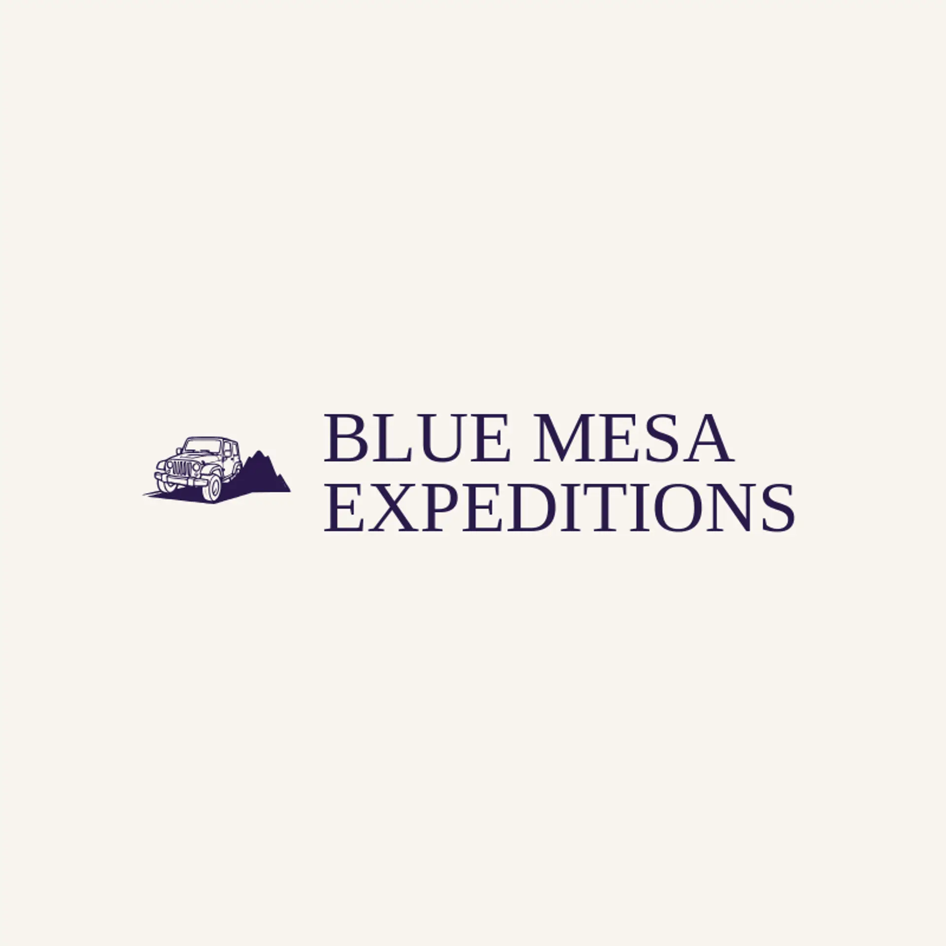 Blue Mesa Expeditions logo for jeep